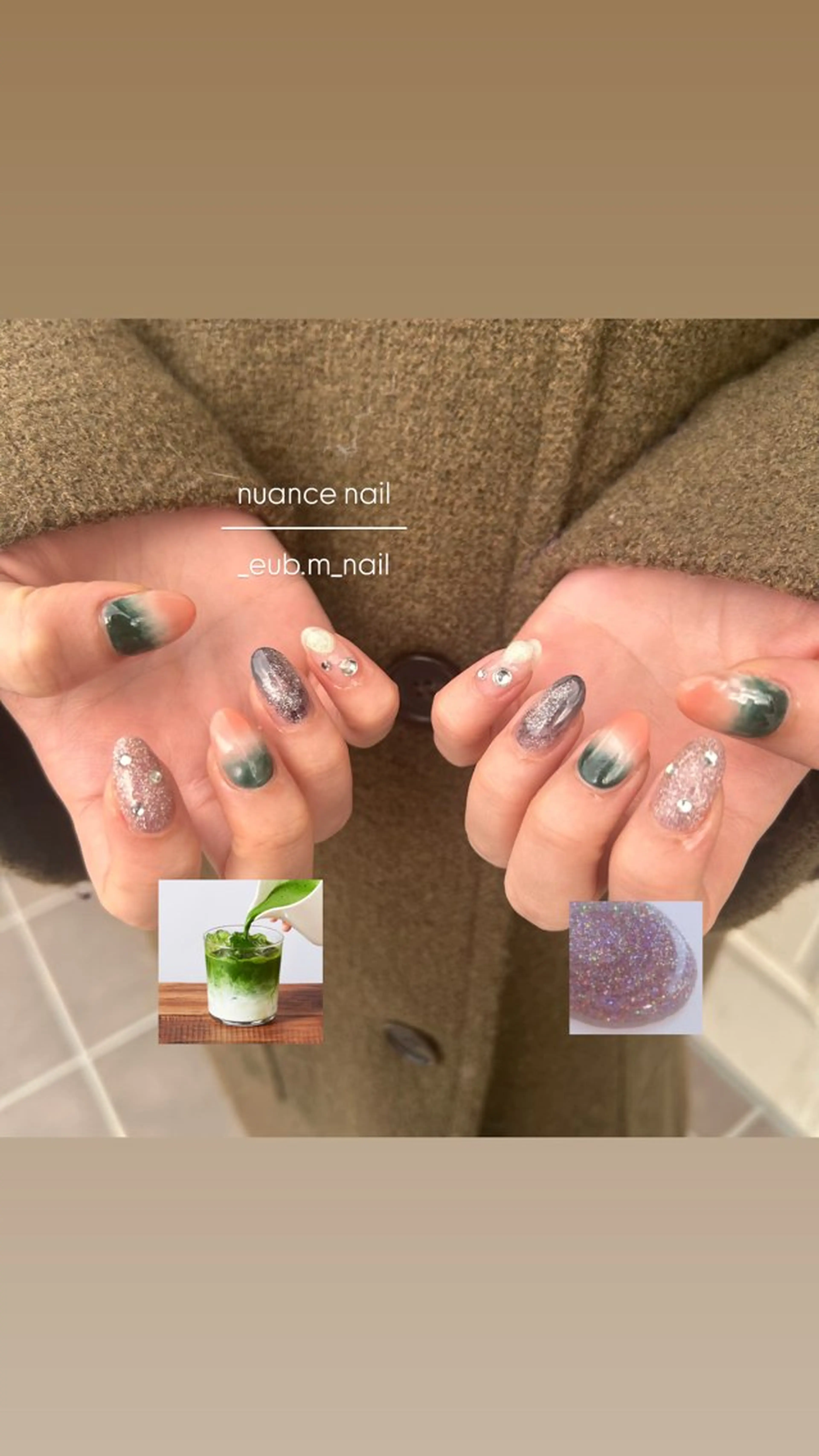 ネイル グラデーション ニュアンスネイル ハンドネイル 深夜ネイルサロン eub.m_nailのネイルデザイン