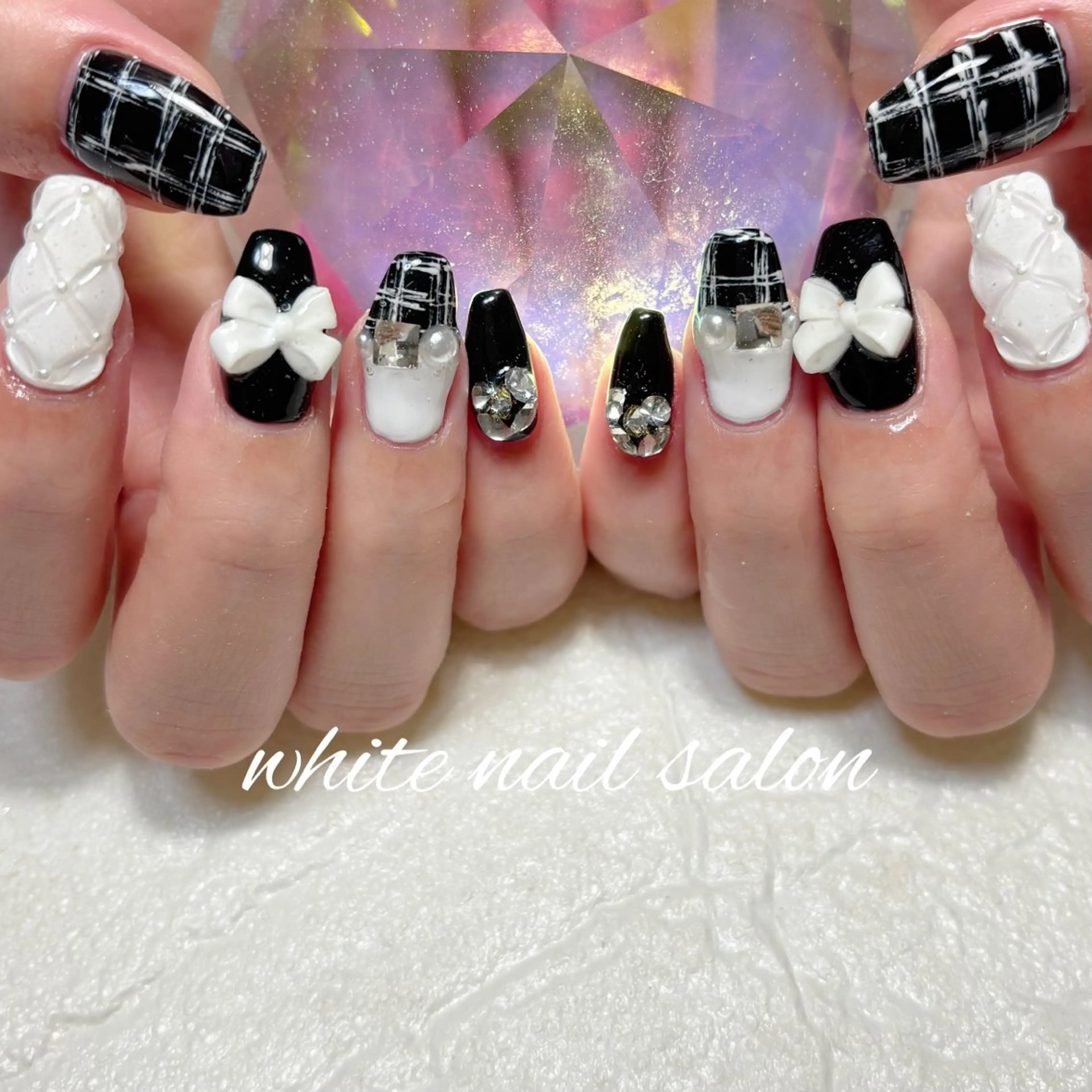 ネイル フットネイル 持ち込み ハンドネイル white nail salonのネイルデザイン