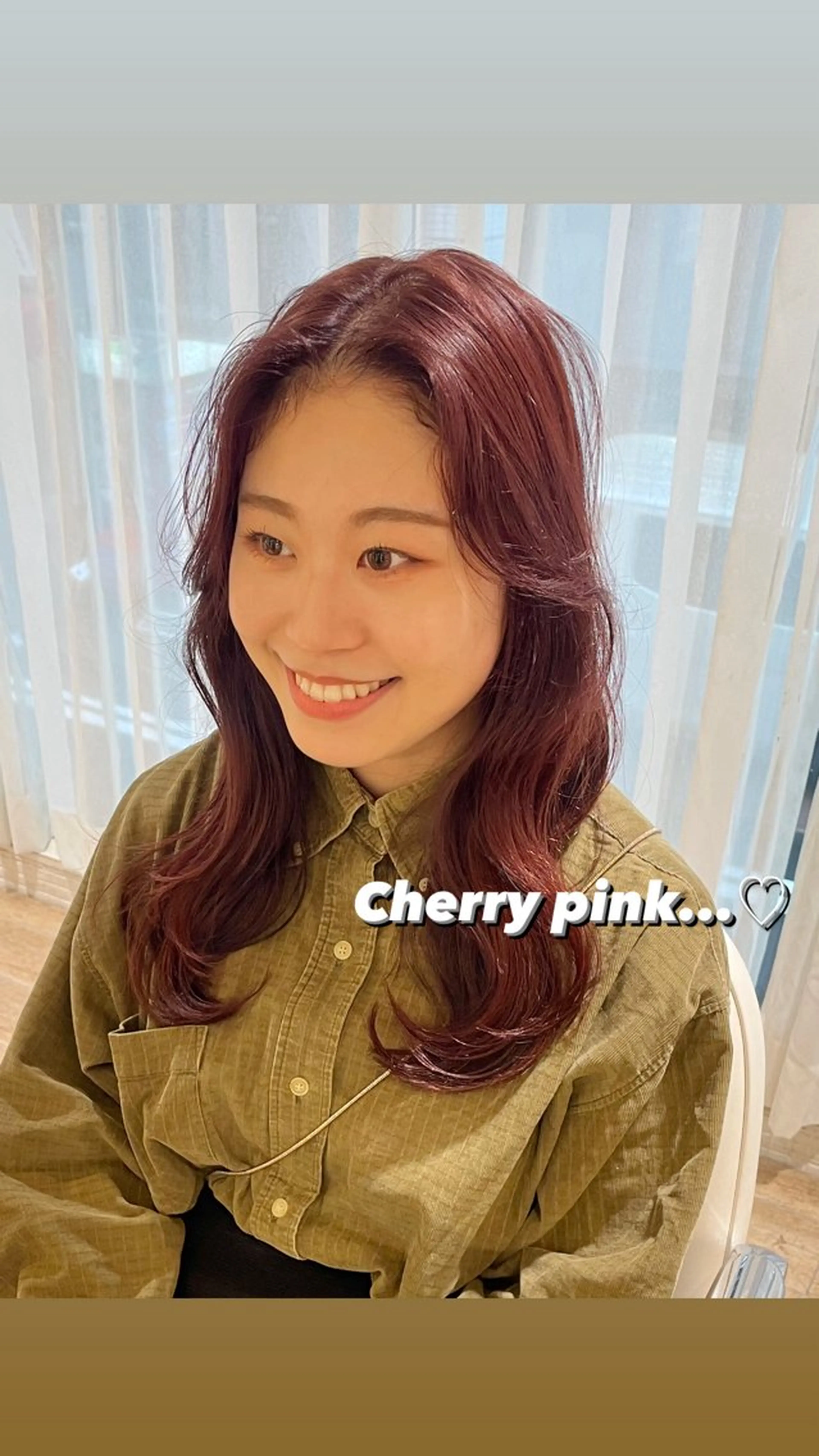 セミロング カラー ヘアアレンジ ヘアカラー トリートメント ハイトーンピンク🍑 ブリーチ🍑RINAのヘアスタイル