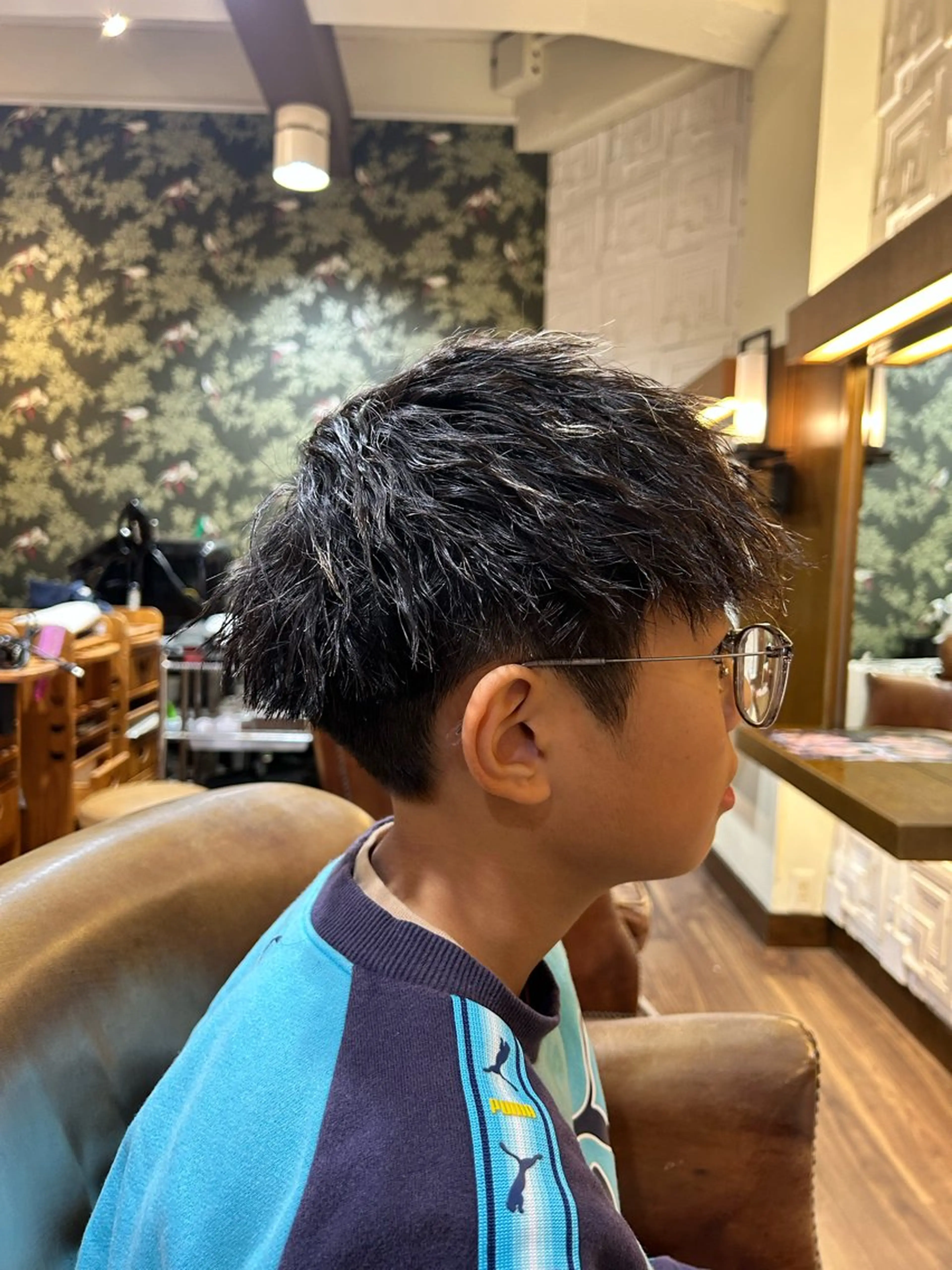 ショート メンズ キッズ メンズパーマ メンズツイストパーマ ツイストパーマ カット パーマ 西浦 智也のヘアスタイル