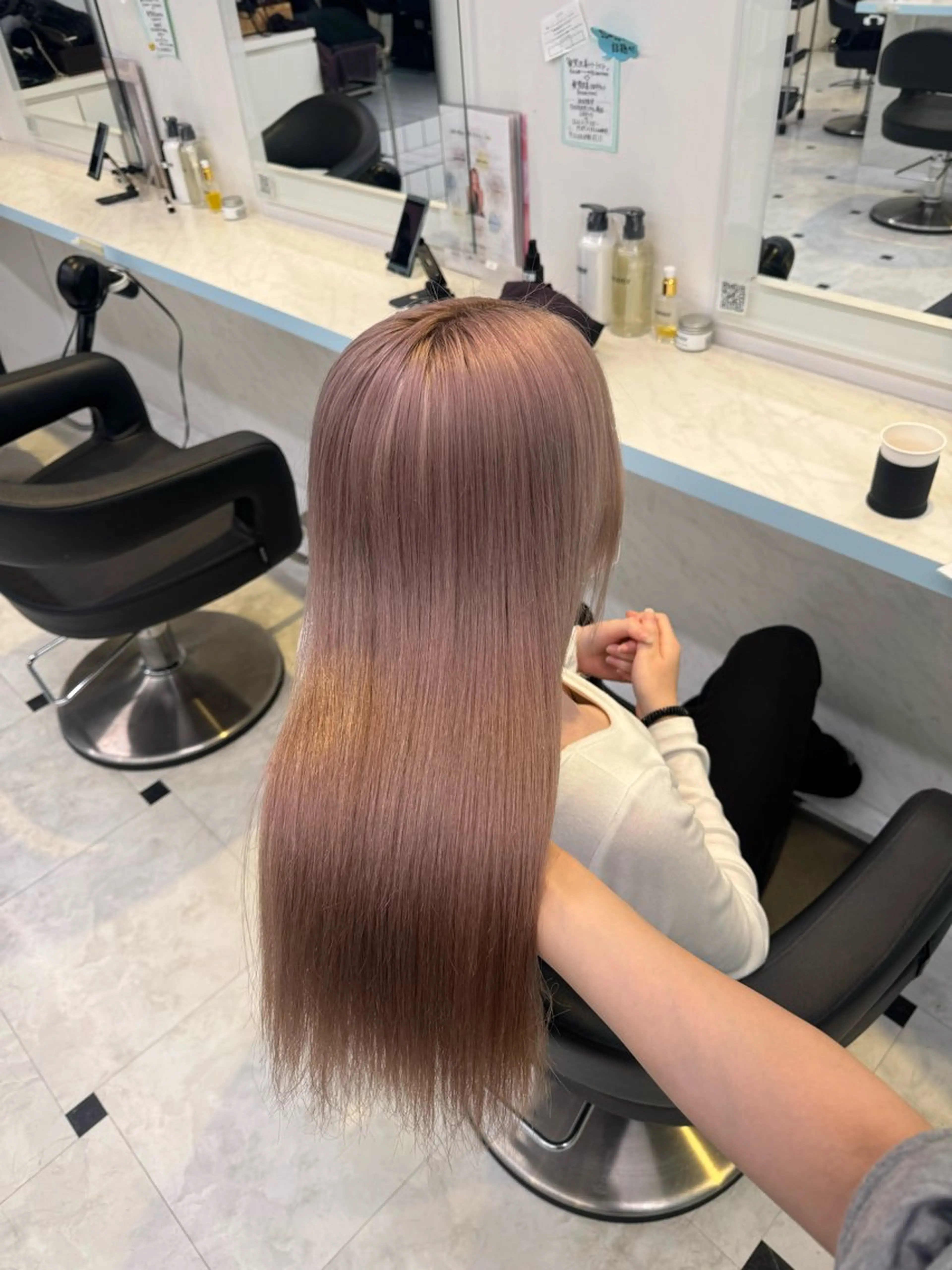 ロング カラー ヘアカラー トリートメント ヘッドスパ ヘアセット 暖色🩷透明感カラー ♡Maika♡のヘアスタイル