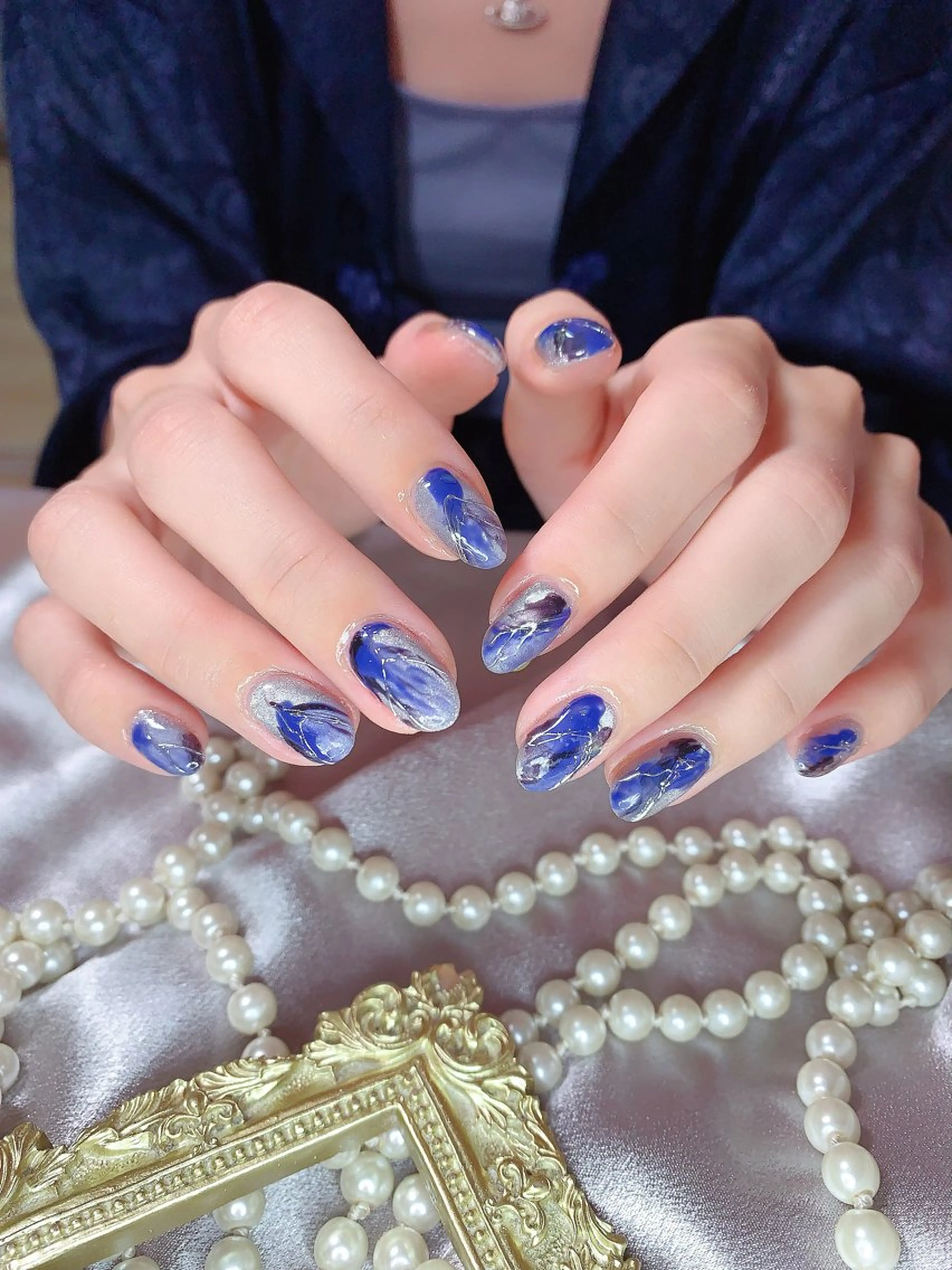 ネイル ネイルサロンAiri 長さ出し·シンプルのネイルデザイン