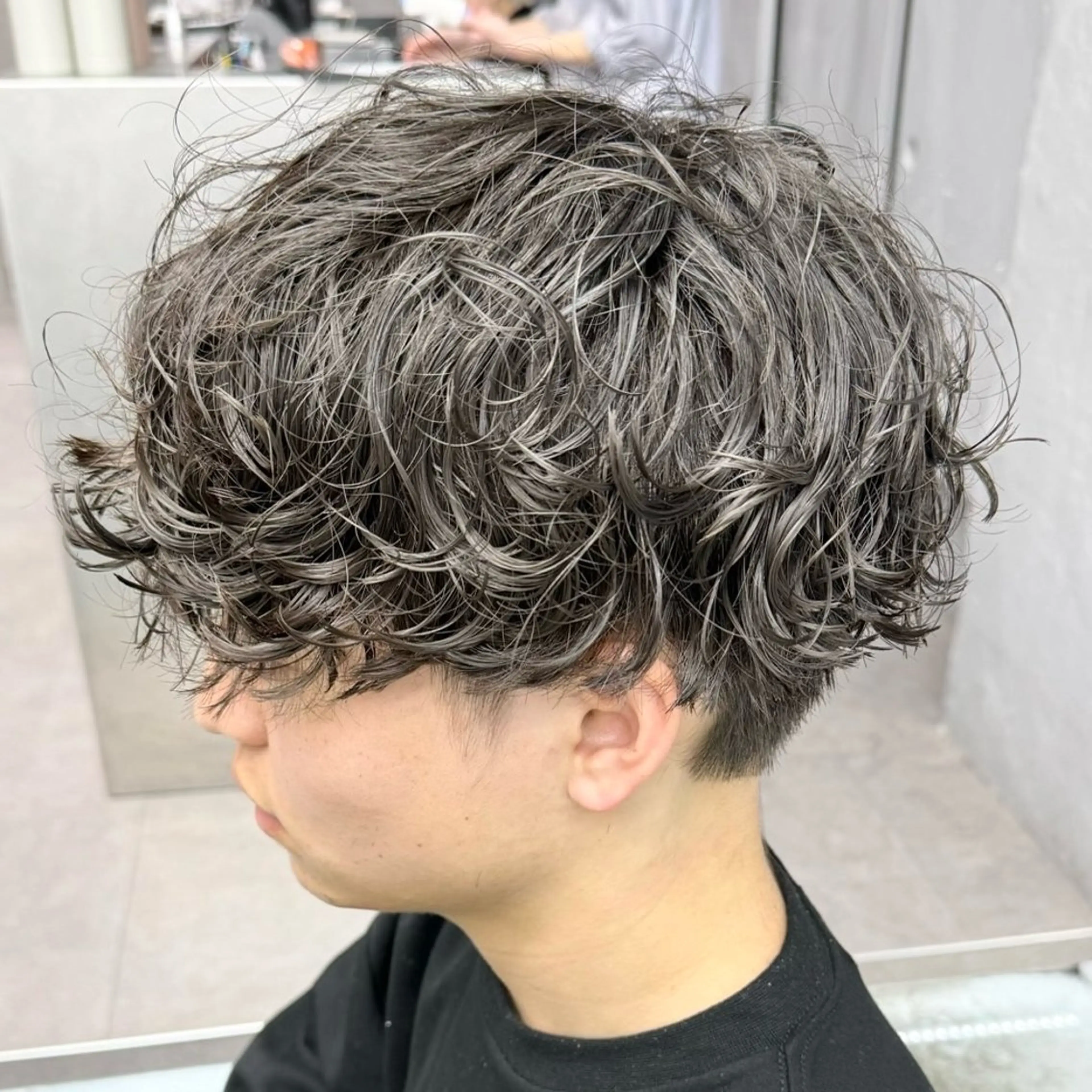 カラー パーマ メンズ カット ヘアカラー パーマ メンズパーマ/ メッシュ📍ﾕﾘのヘアスタイル