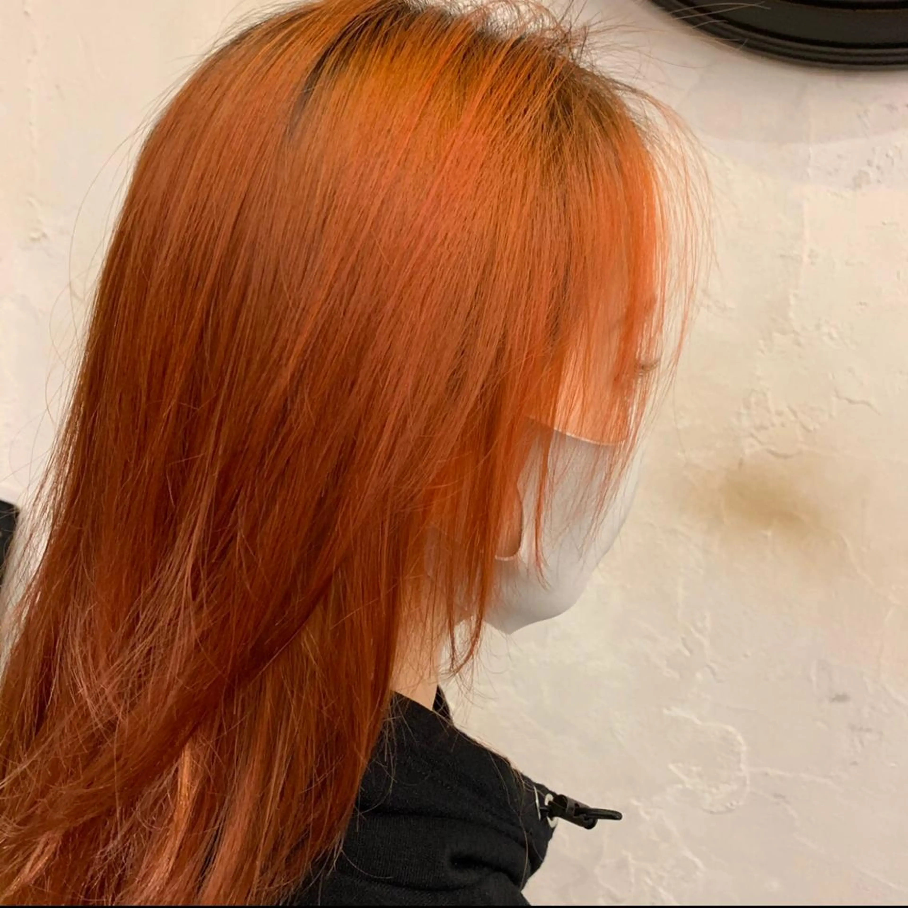 セミロング カラー オレンジ 🩵小野 えりか🩷のヘアスタイル