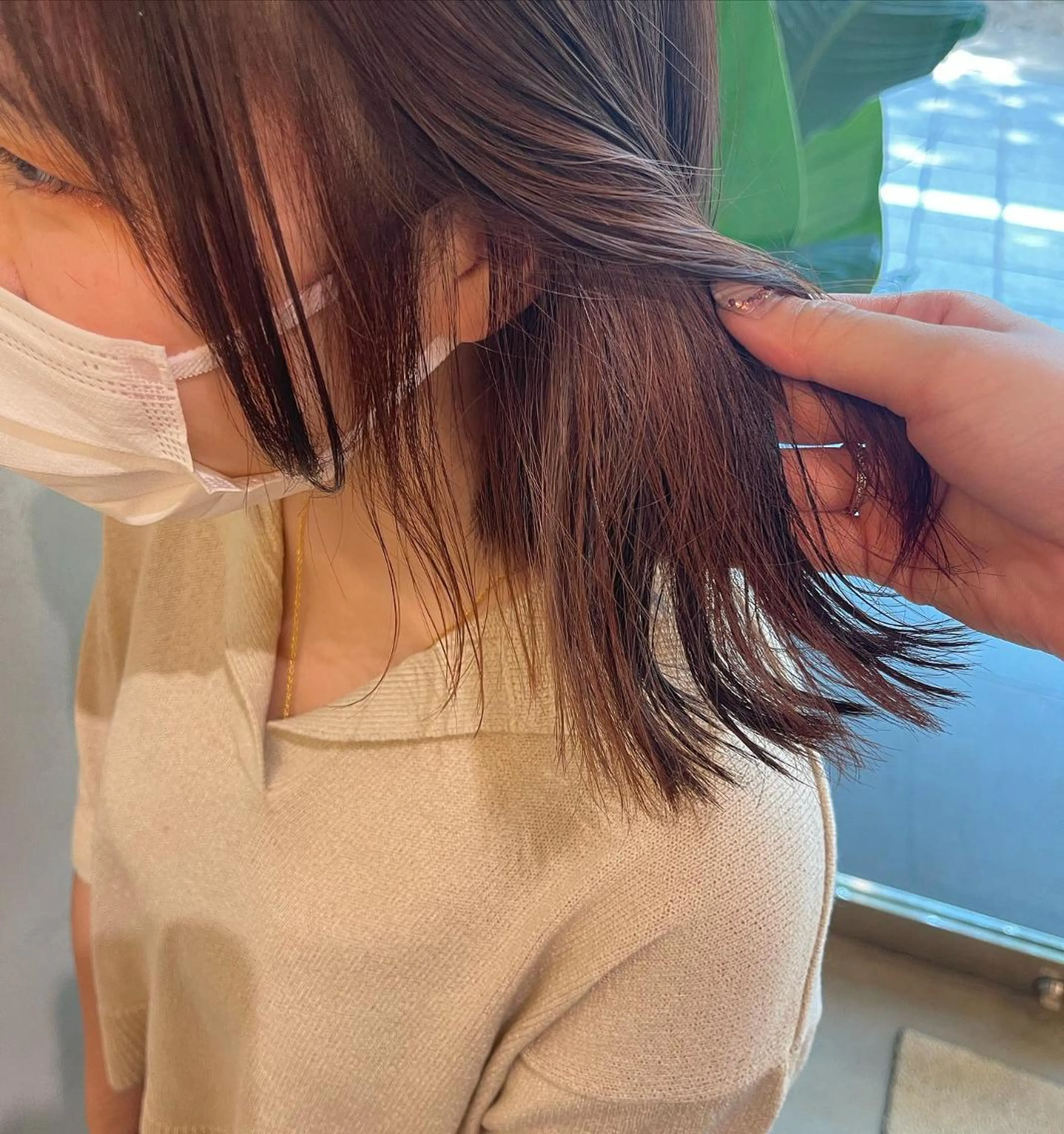 ミディアム カラー ヘアアレンジ イルミナカラー 髪質改善 レイヤーカット 外ハネヘア 縮毛矯正 ❥【韓国風ヘア】 stylist 林❥のエステ・リラクイメージ