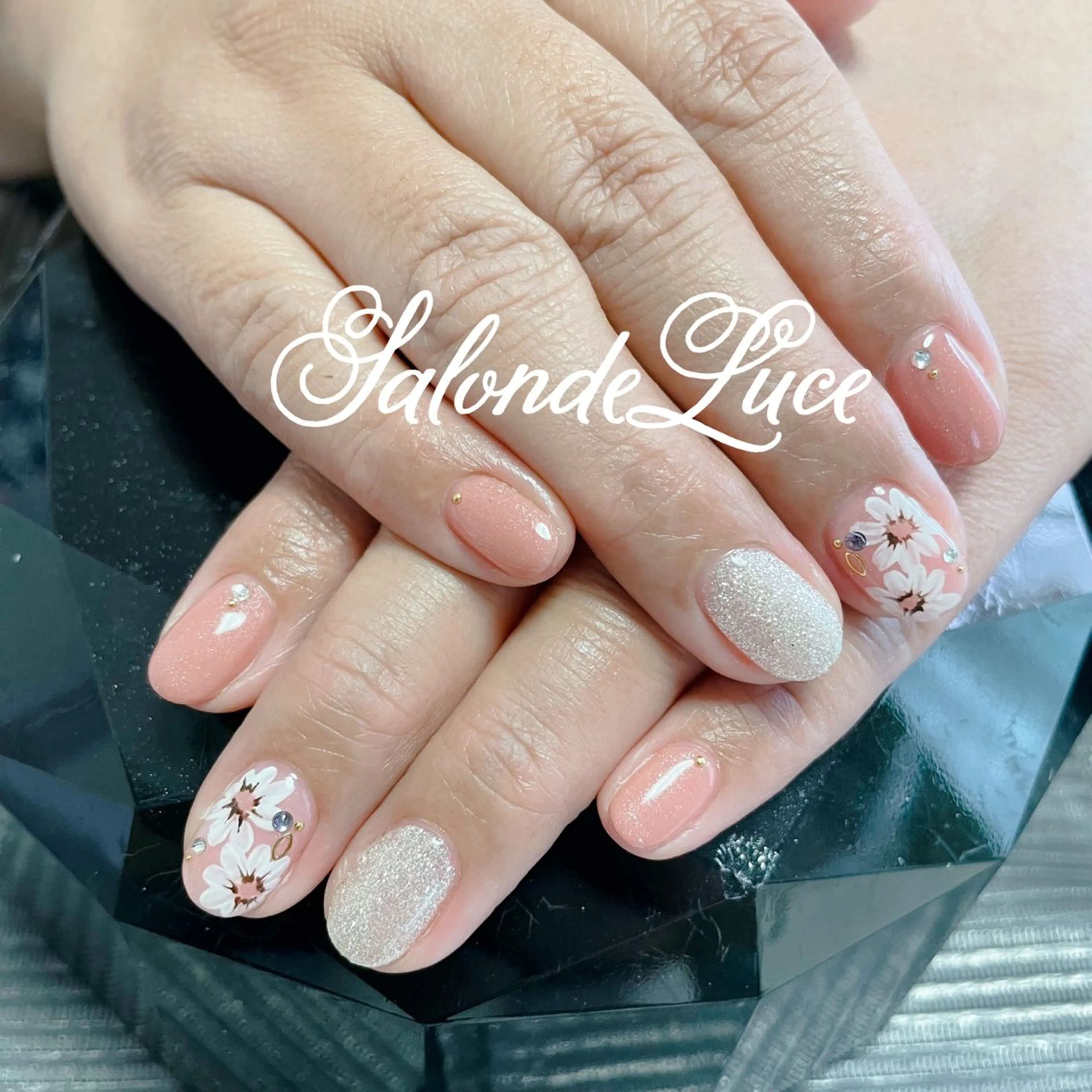 ネイル 桜ネイル ワンカラーネイル Salon de Luceのネイルデザイン