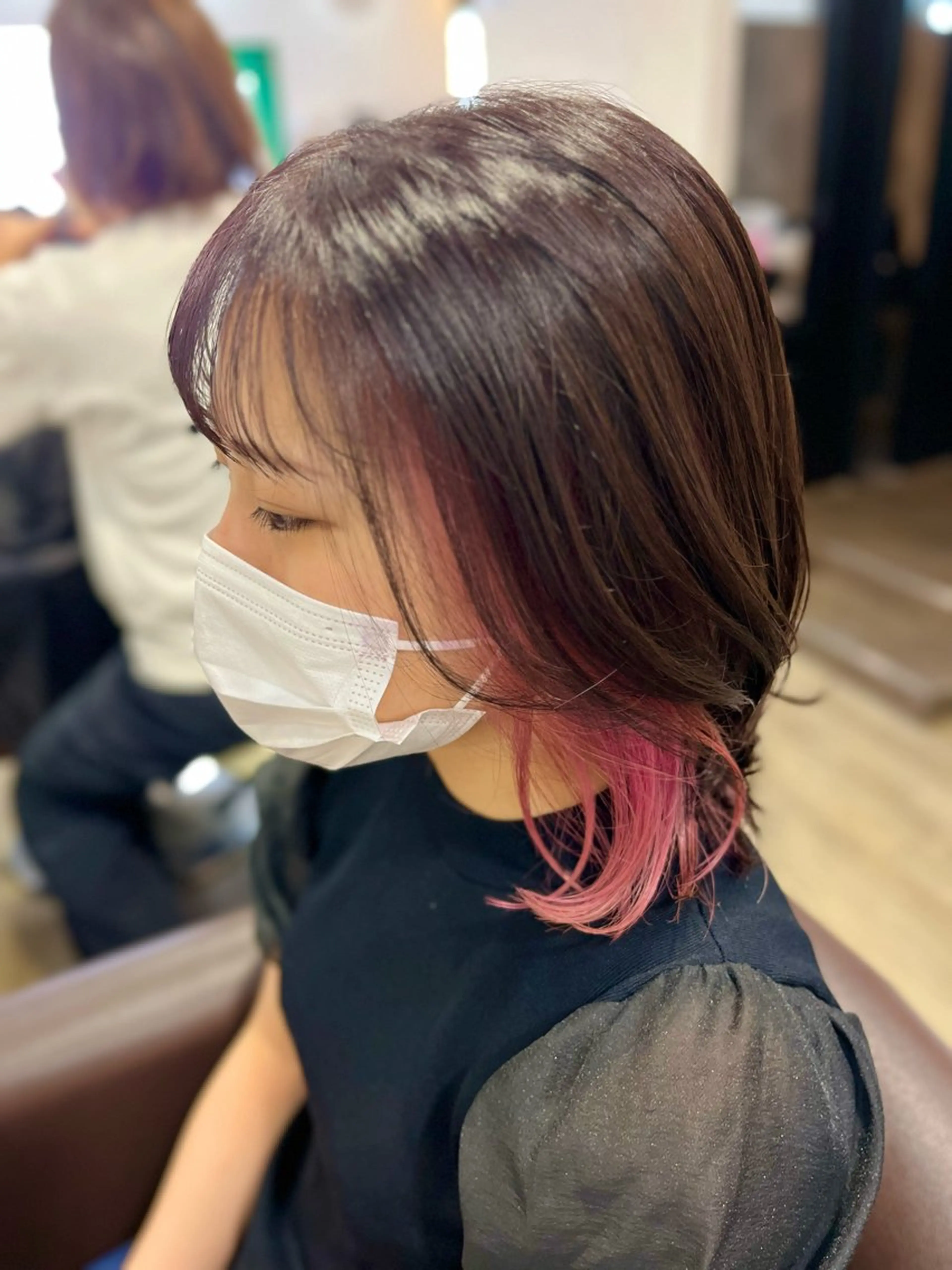 ミディアム カラー olino【西田辺】 KAORIのヘアスタイル