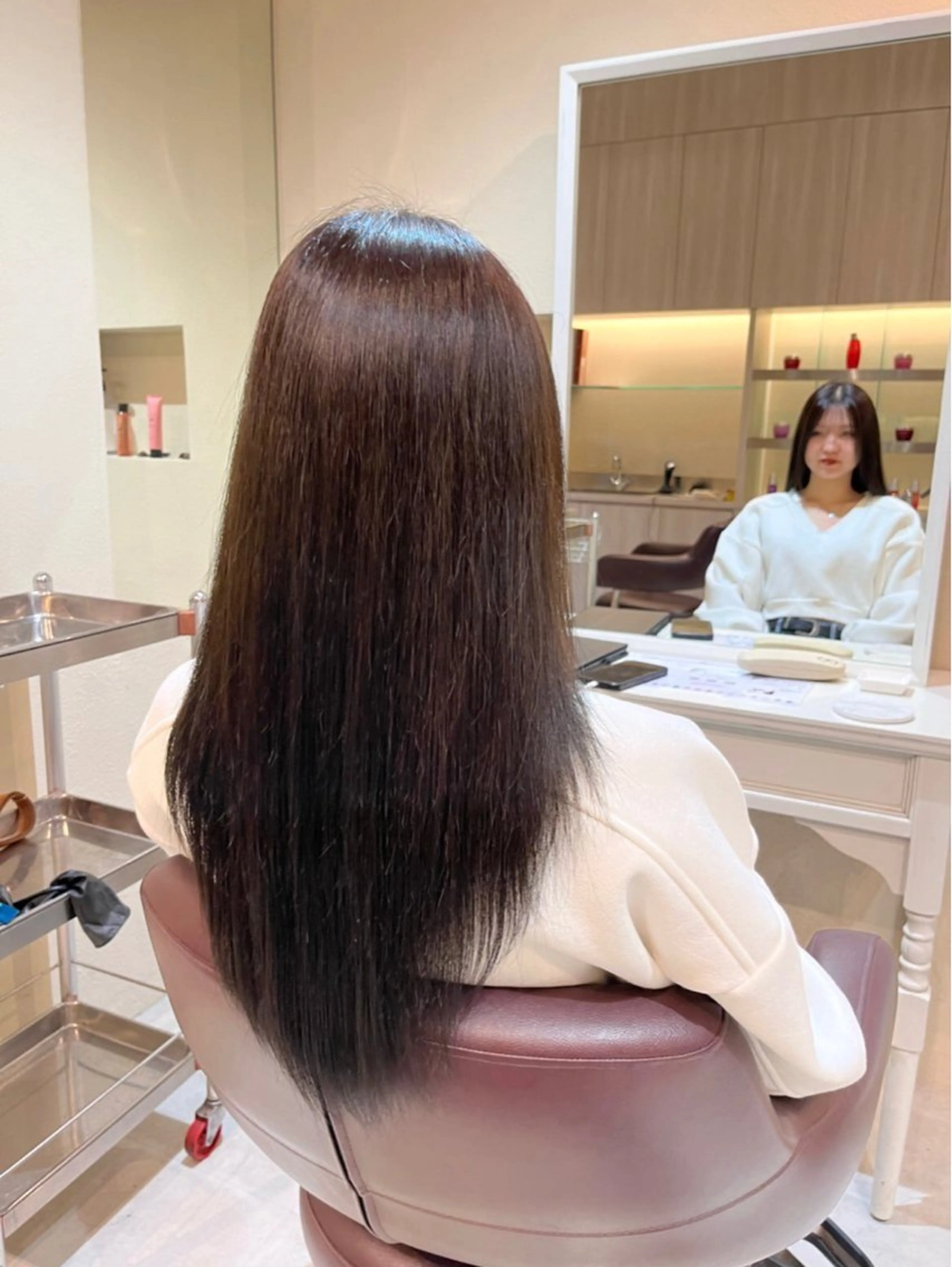 ロング カラー 髪質改善 髪質改善/縮毛矯正 seiyaのヘアスタイル