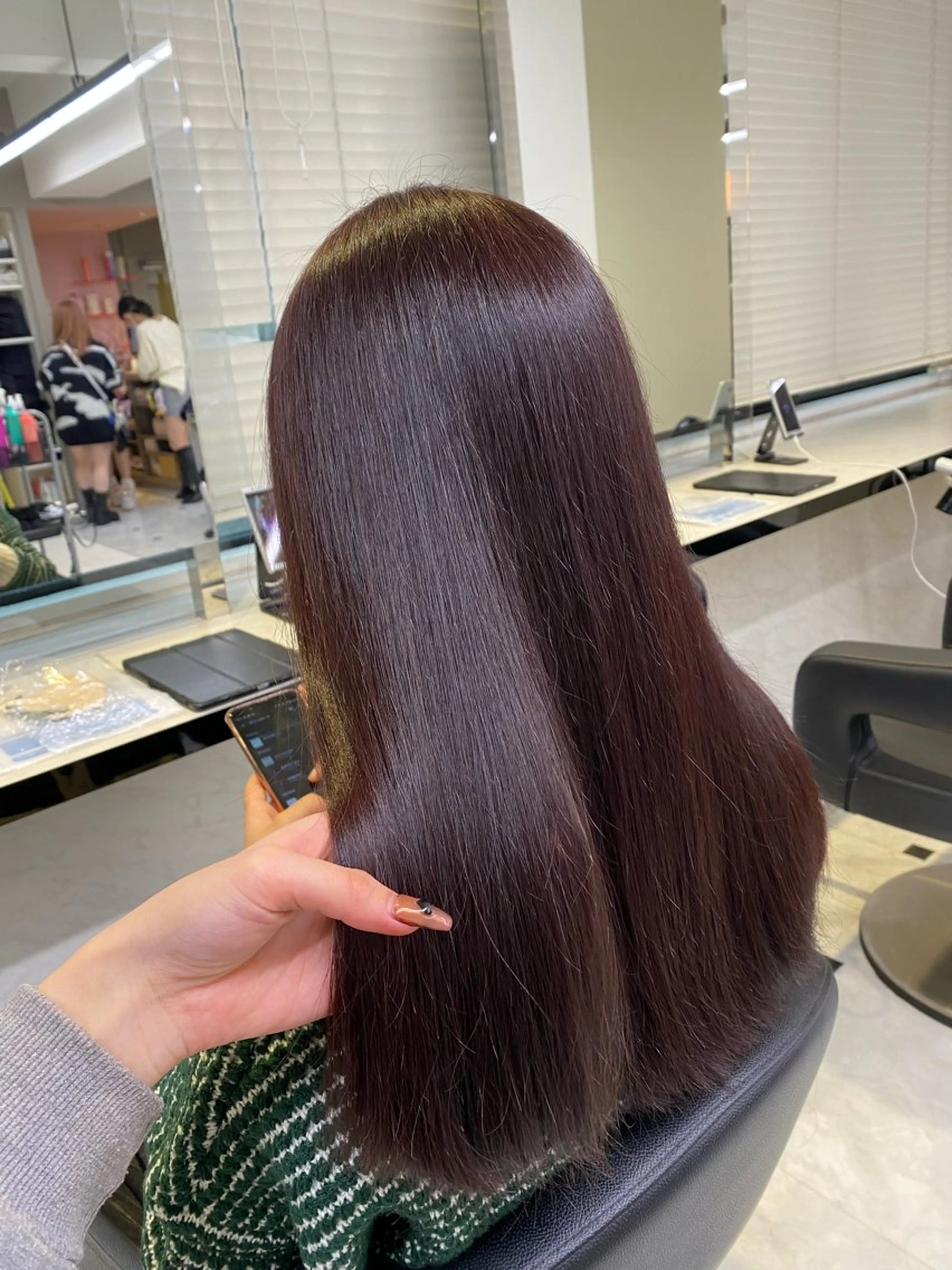 カラー ヘアアレンジ ヘアカラー トリートメント ヘアセット ♥️韓国風透明感 暖色misa♥️のヘアスタイル