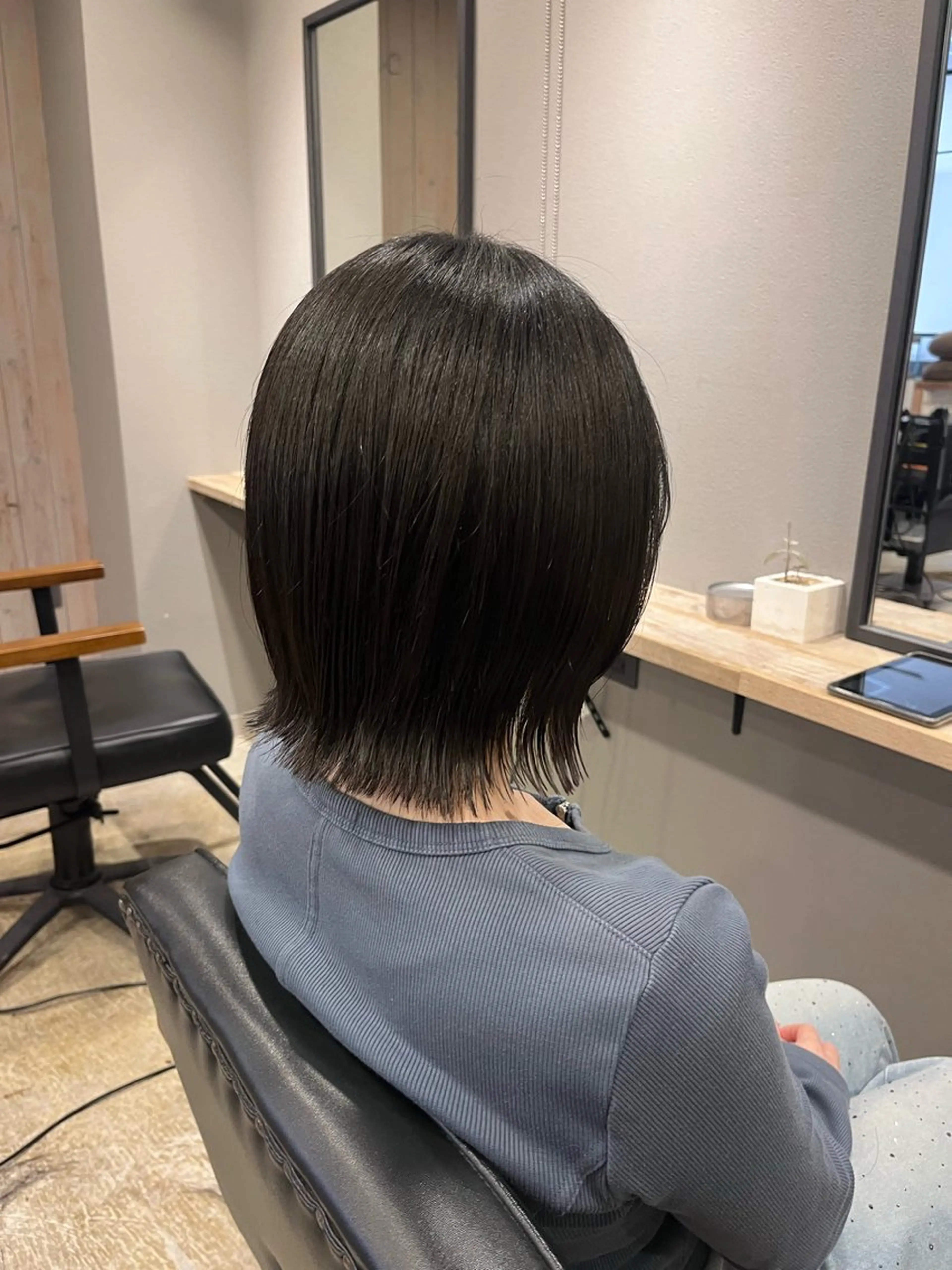 ミディアム 切りっぱなしボブ ボブレイヤー ボブ レイヤーカット カット ひかる 🌀のヘアスタイル