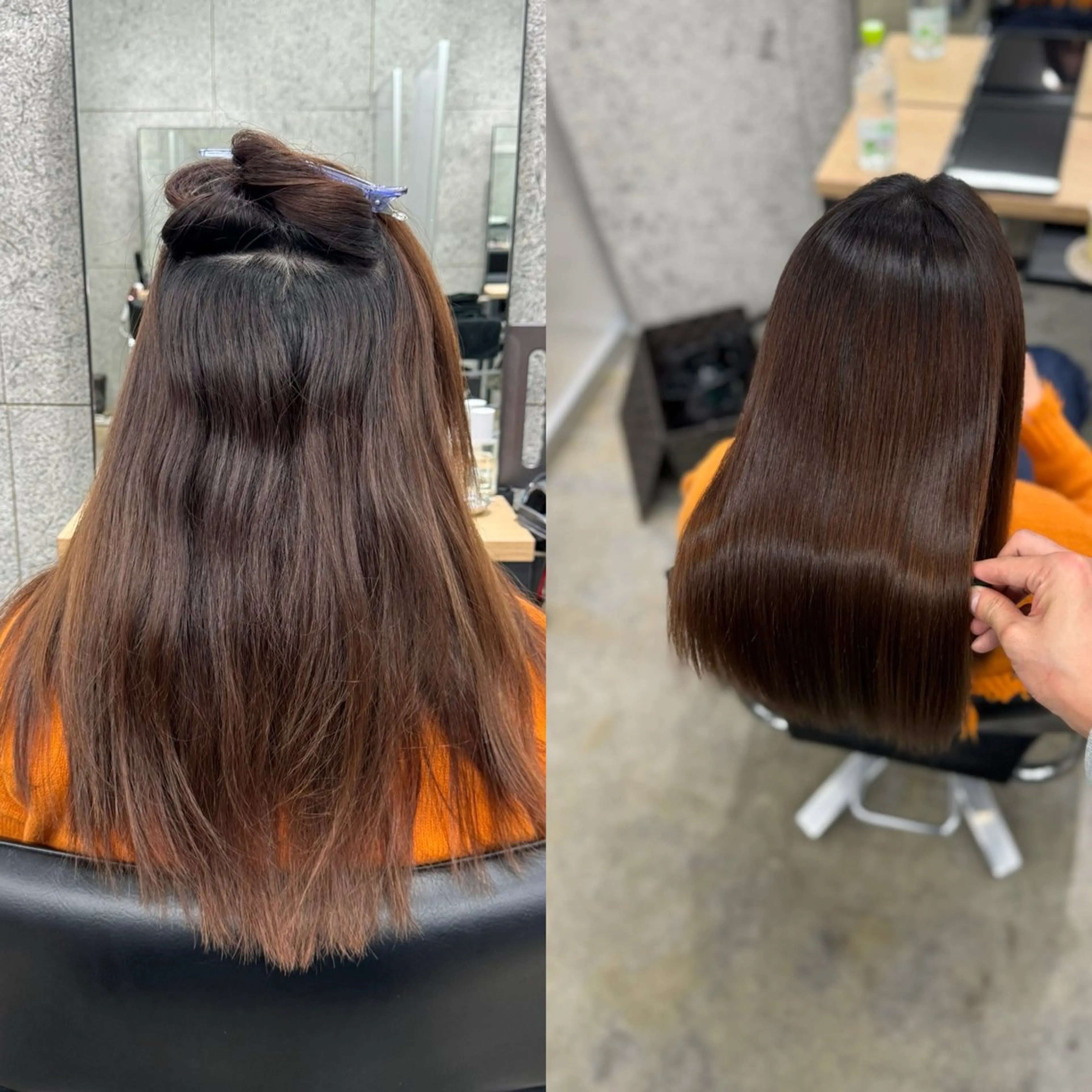 ロング カット 縮毛矯正 トリートメント WERULE pivot cross店所属・髪質改善/浅沼 亮のヘアスタイル