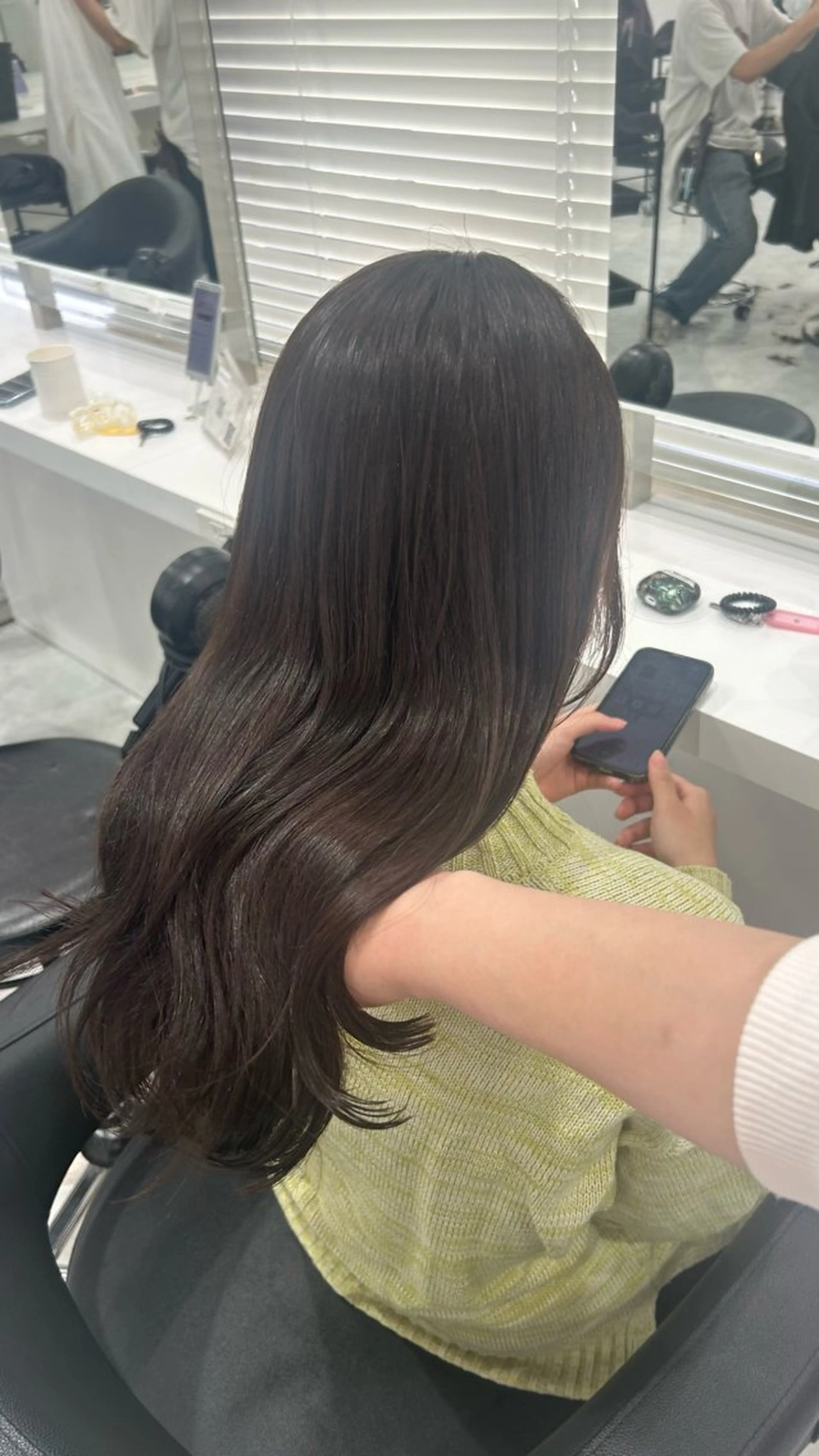 ロング カラー パーマ ヘアアレンジ メンズ キッズ 盛れ韓国ハイトーン 🎀Himari🎀のヘアスタイル