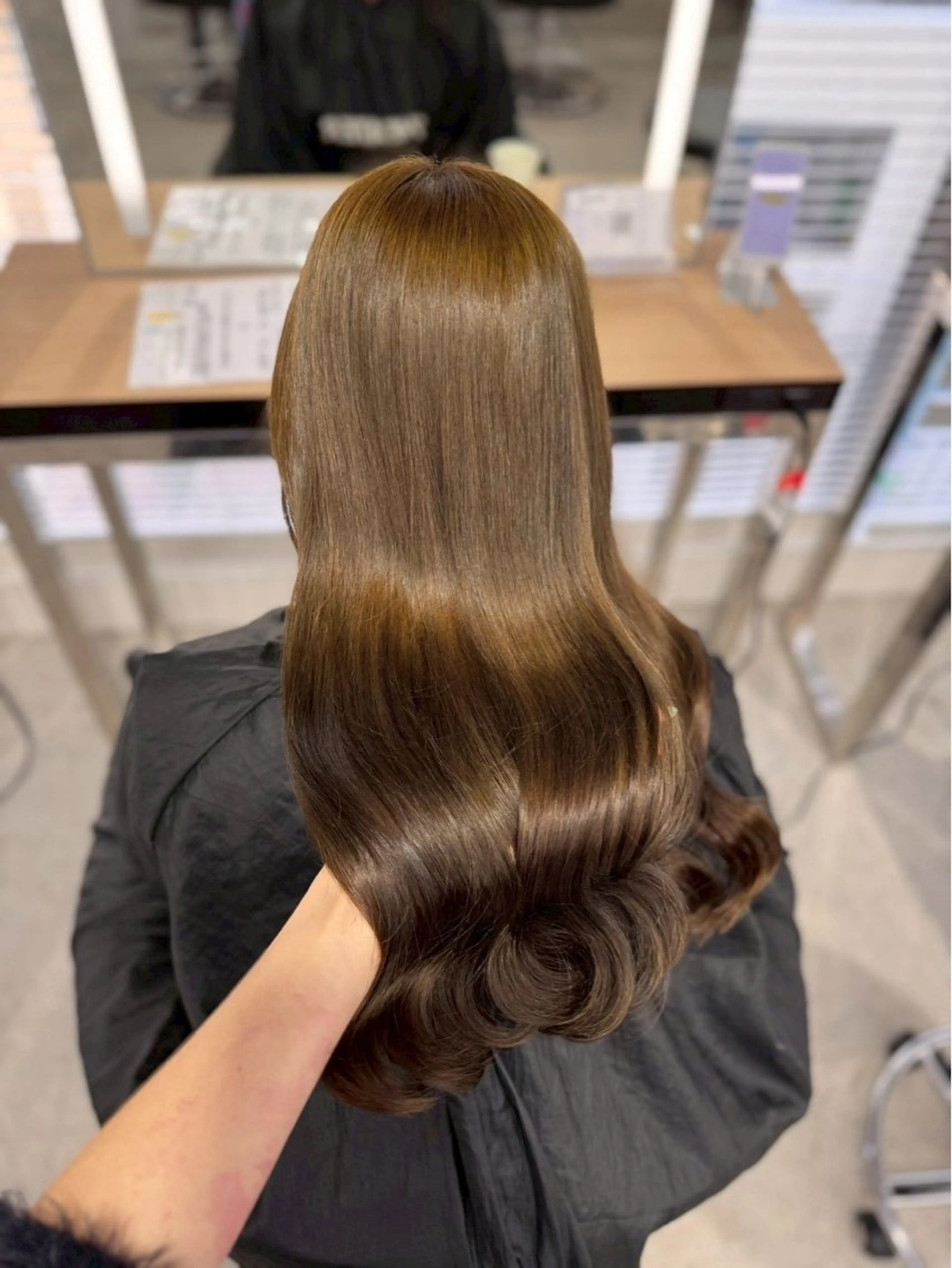 ロング カラー メンズ 髪質改善 ヘアカラー honoka ワンカラー/髪質改善のヘアスタイル