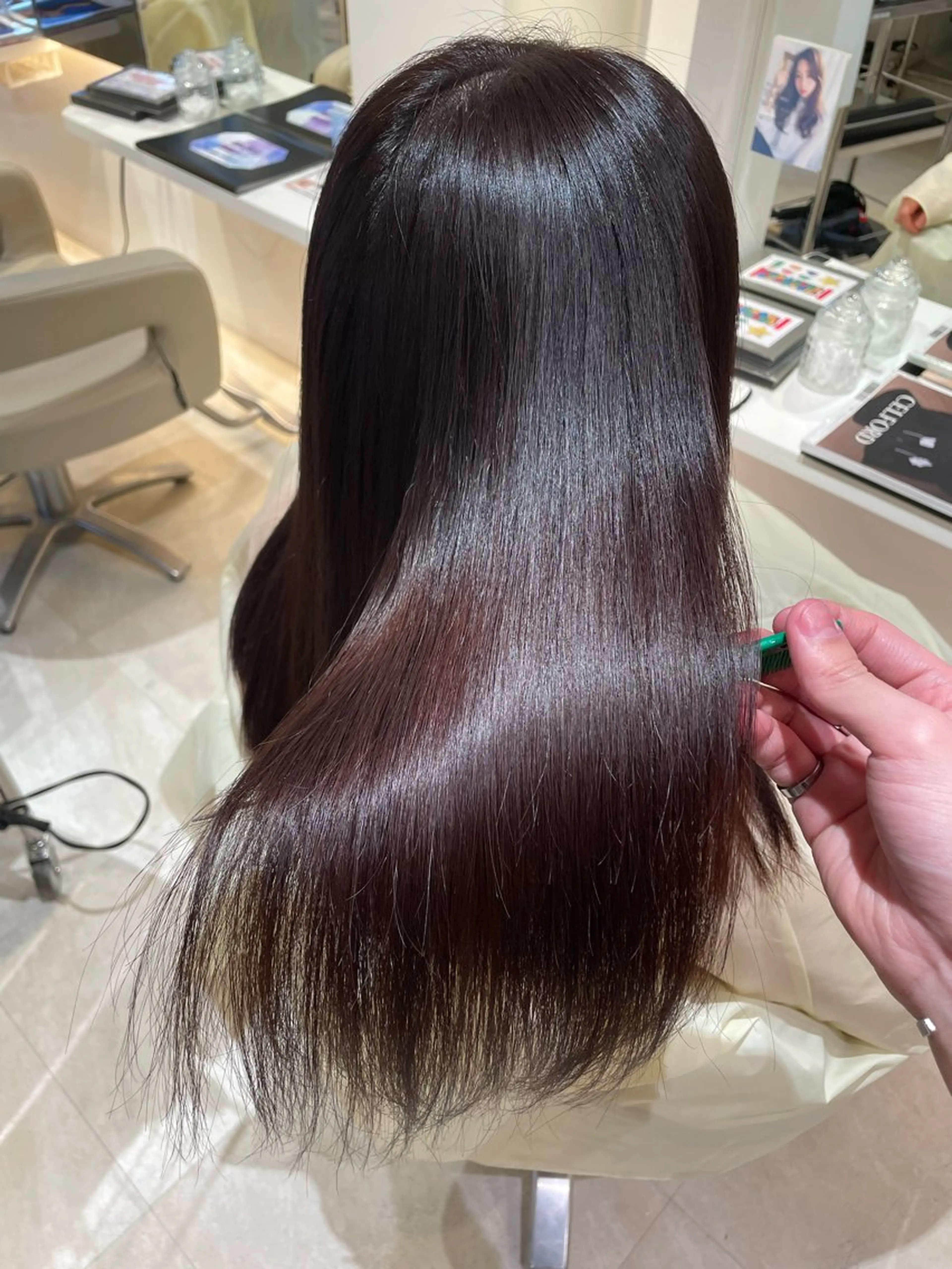 ロング 髪質改善・縮毛矯正 濱　泰賀のヘアスタイル