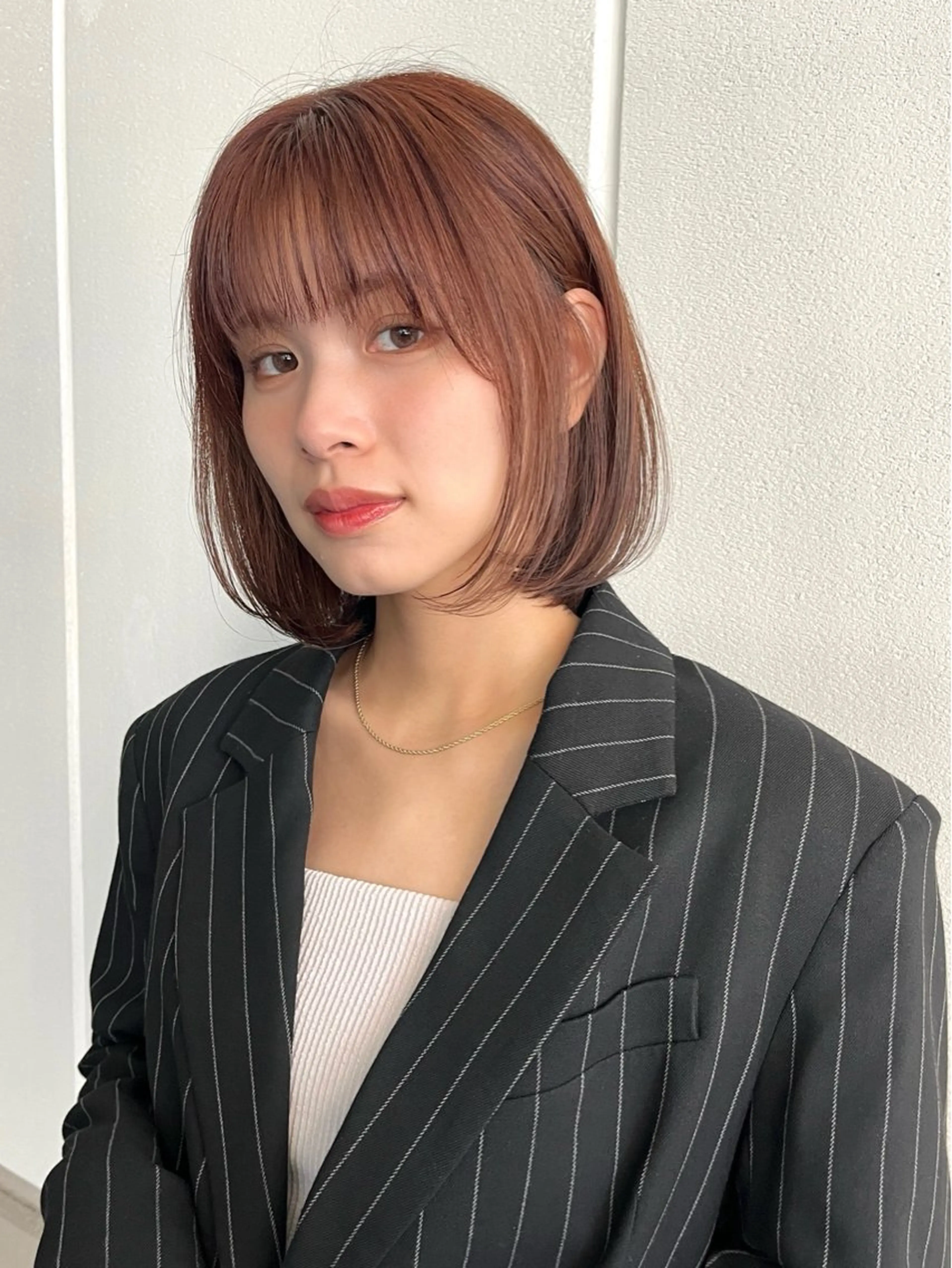 ミディアム カラー カット レイヤー,ボブ / 彩未のヘアスタイル