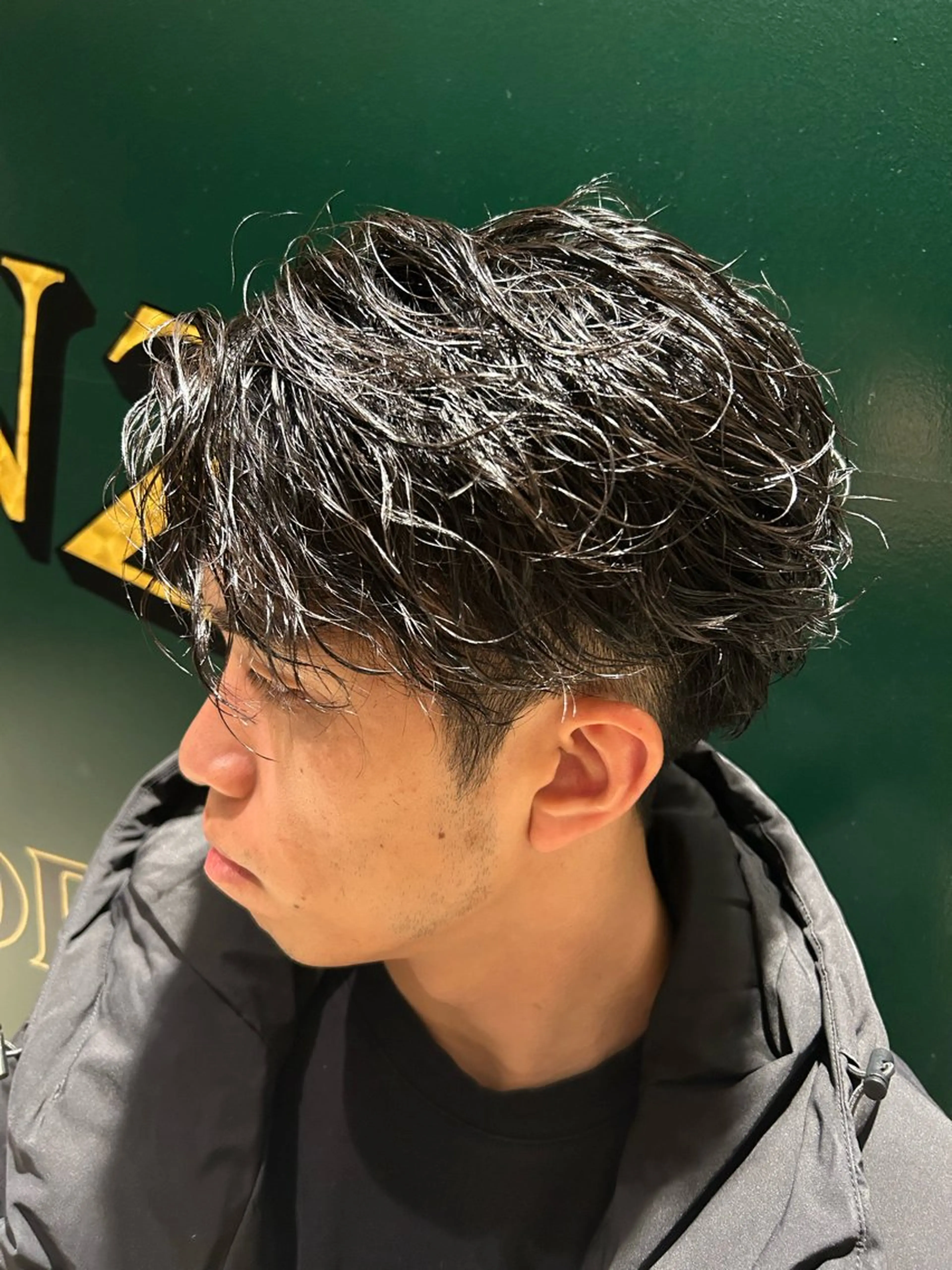 パーマ メンズ HIRO GINZA BARBER SHOP 名古屋本店【ヒロギンザ バーバーショップ】所属・ヒロ銀座牛山 友晴のヘアスタイル