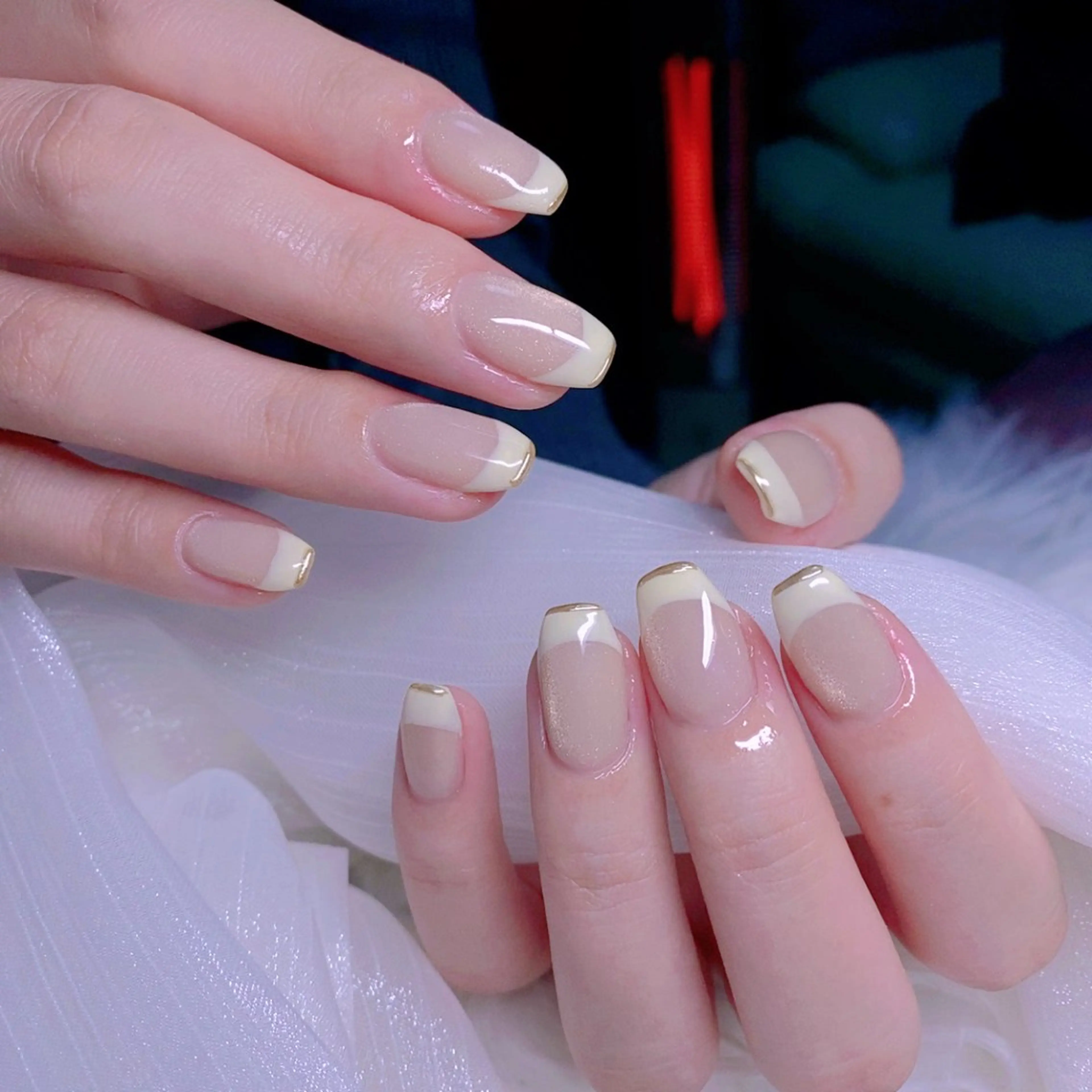 ネイル フレンチネイル マグネットネイル ミラーネイル ニュアンスネイル オフィスネイル ハンドネイル Nail Yunaのネイルデザイン