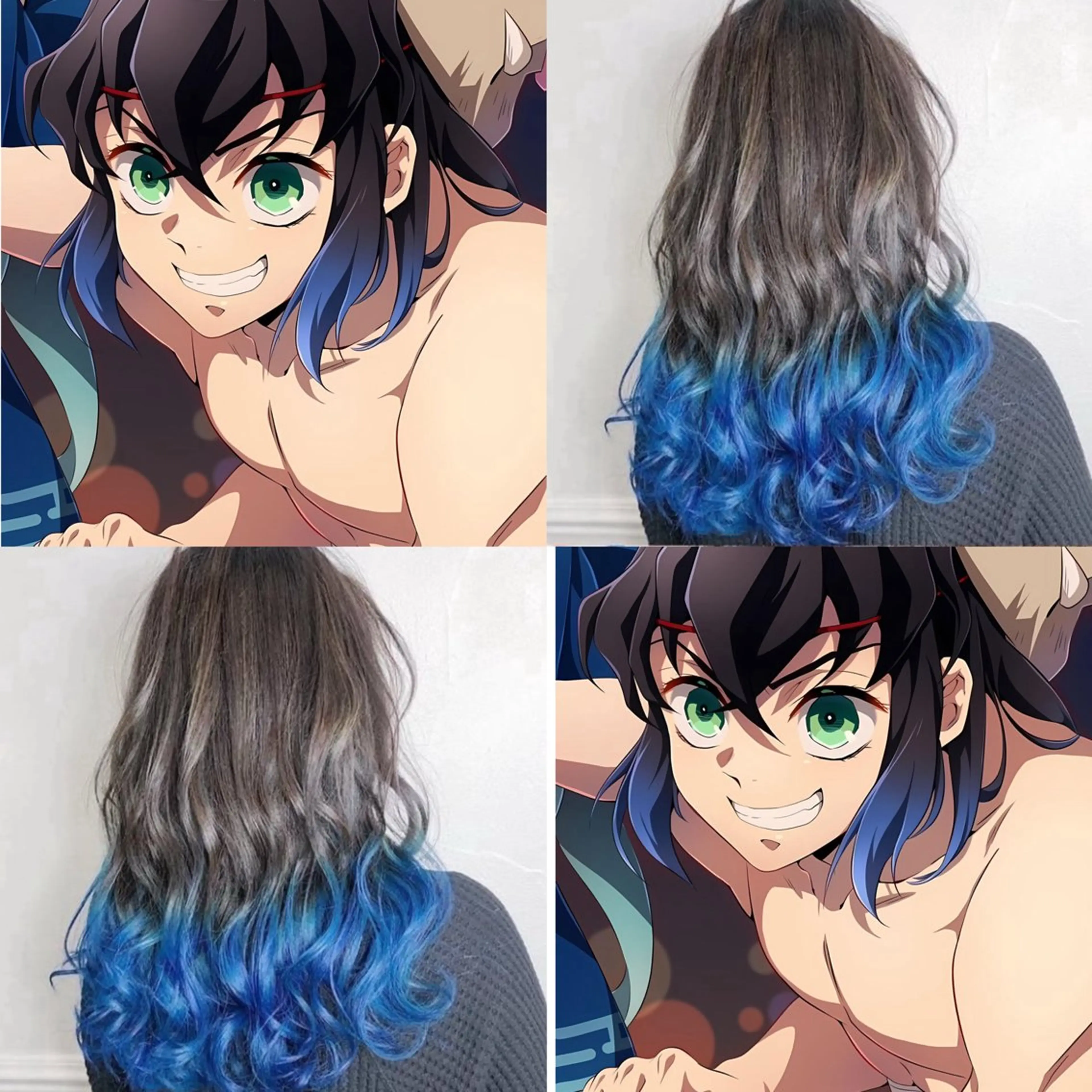 ロング 🩷アニメカラー🩵 mihoのヘアスタイル