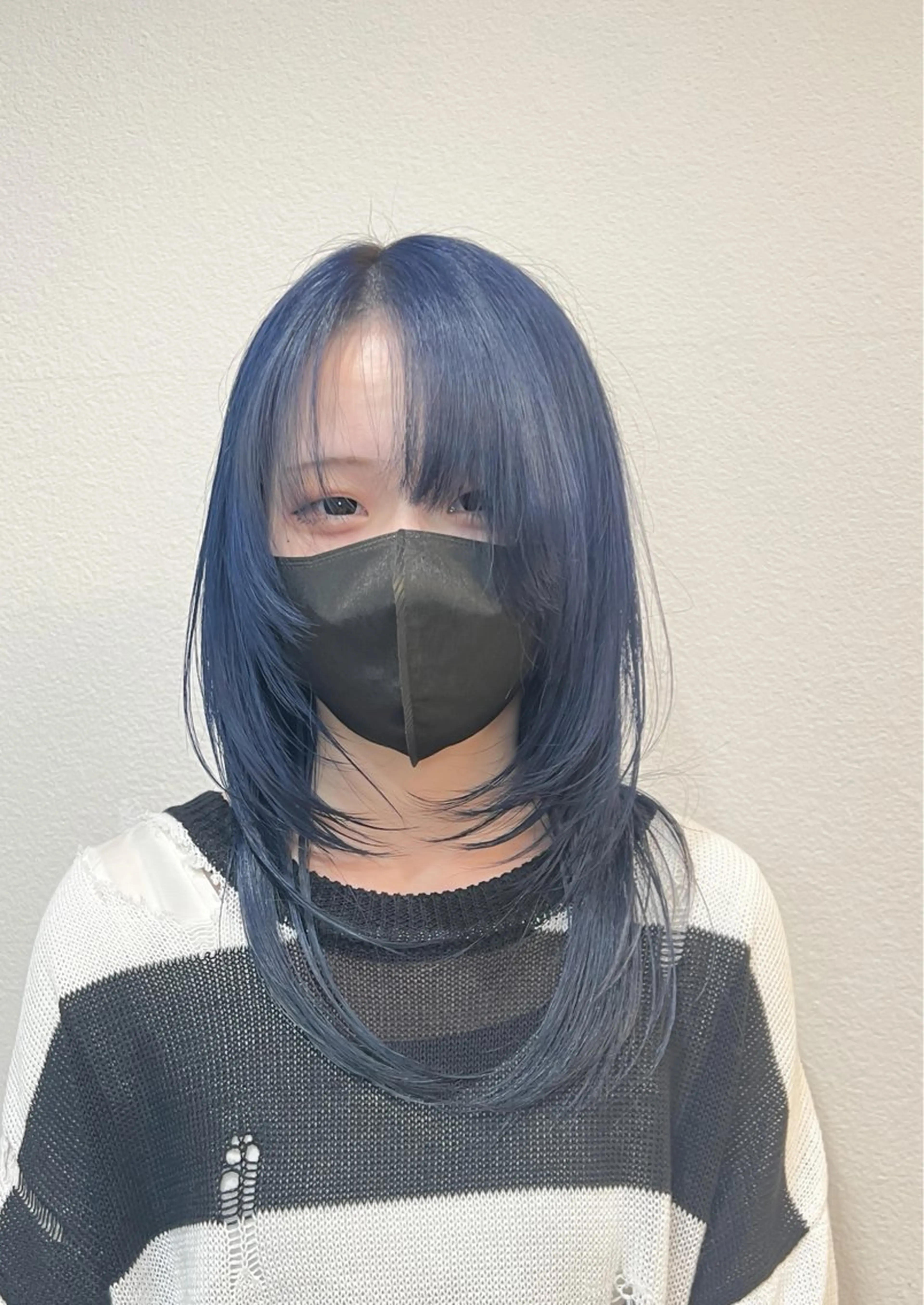 ロング カラー 和夢/メンズカット/ パーマ/ハイトーンのヘアスタイル