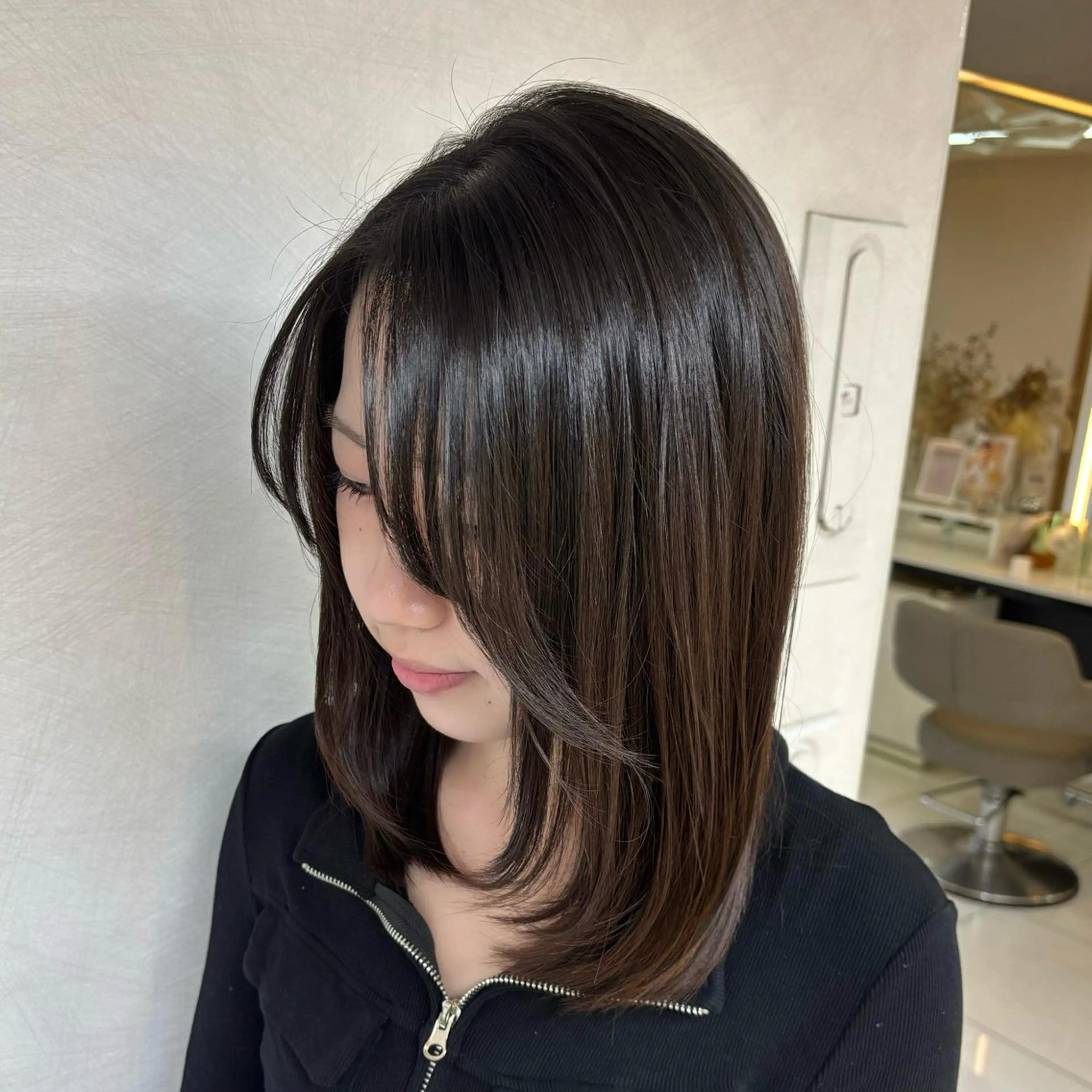 ミディアム トリートメント 🎼レイヤー/透明感 カラー/nene♬のヘアスタイル