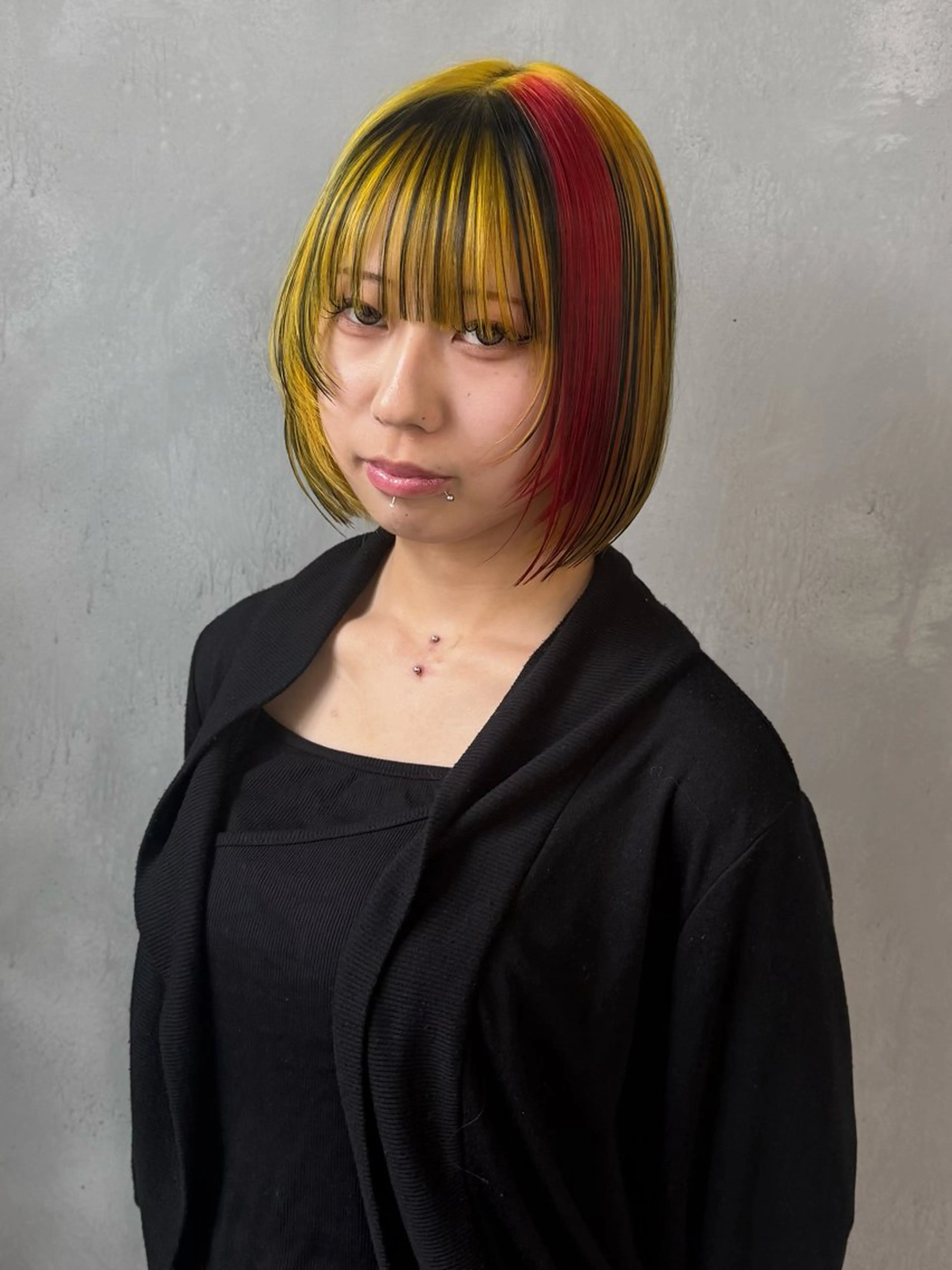 ロング ヘアカラー トリートメント noa / 郡山ボブ ×透明感カラーのヘアスタイル