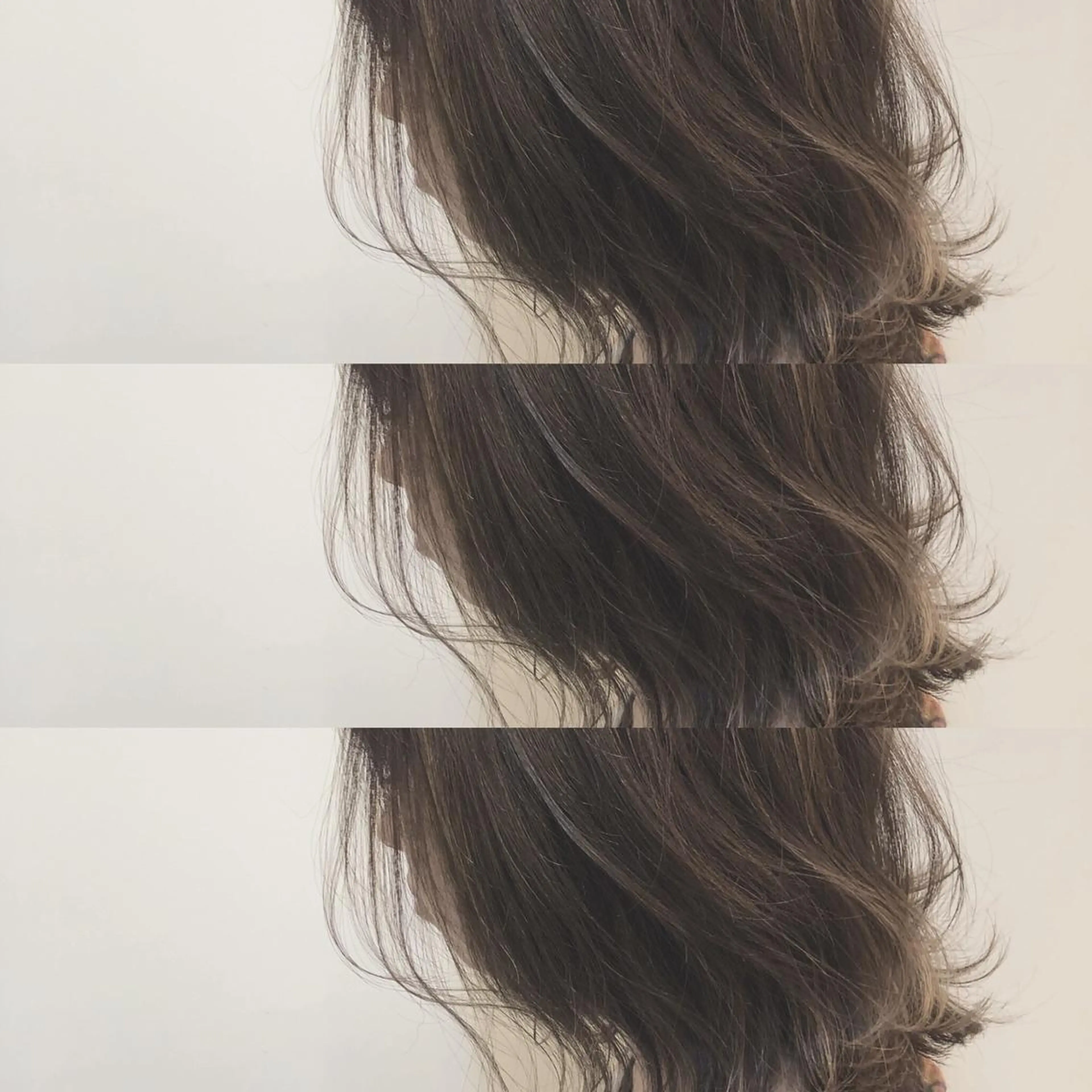 ミディアム ハイライト カット ヘアカラー トリートメント ＨＩ ROのヘアスタイル