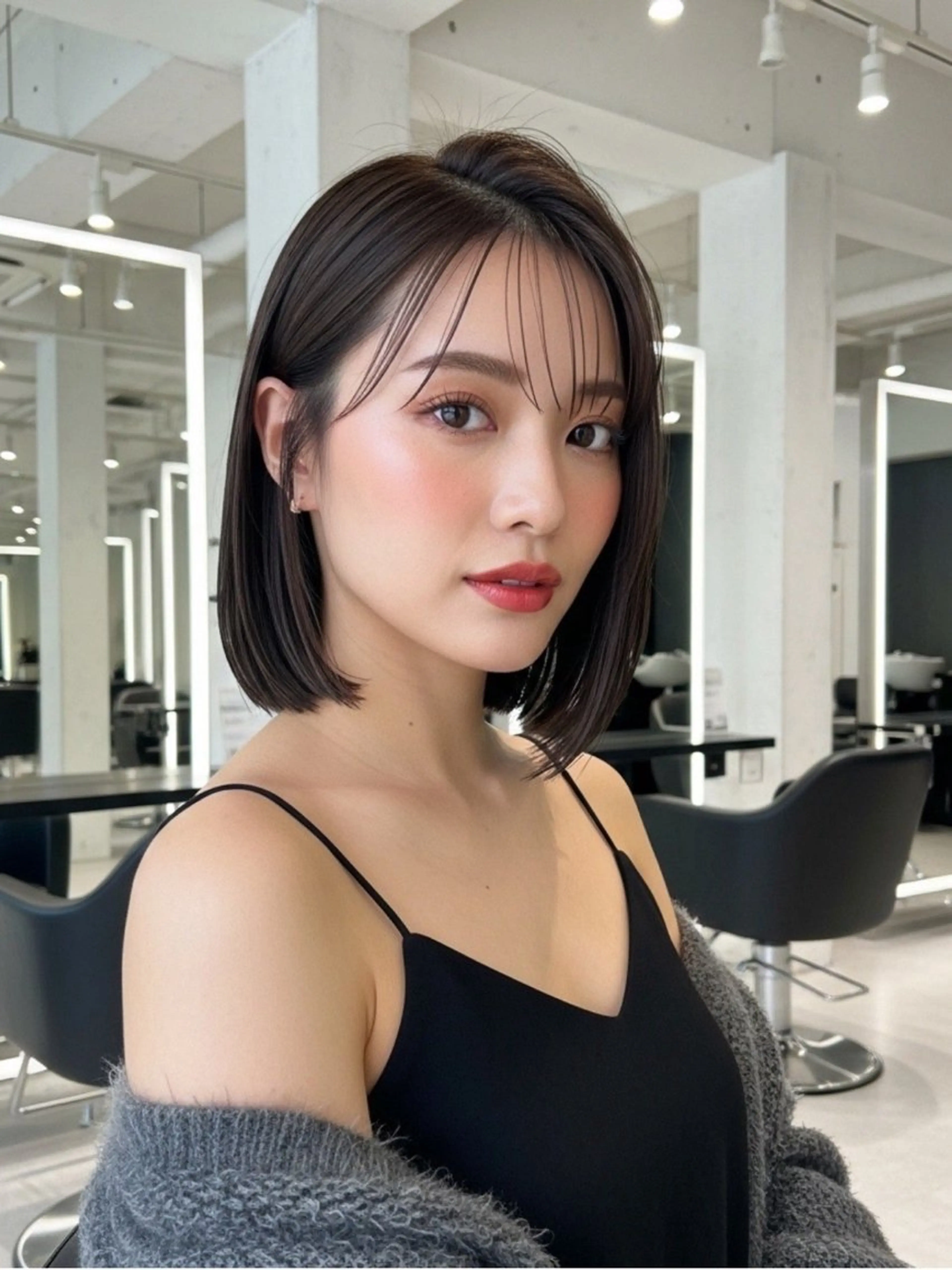 【ぱっつり✨】似合わせボブカットの写真