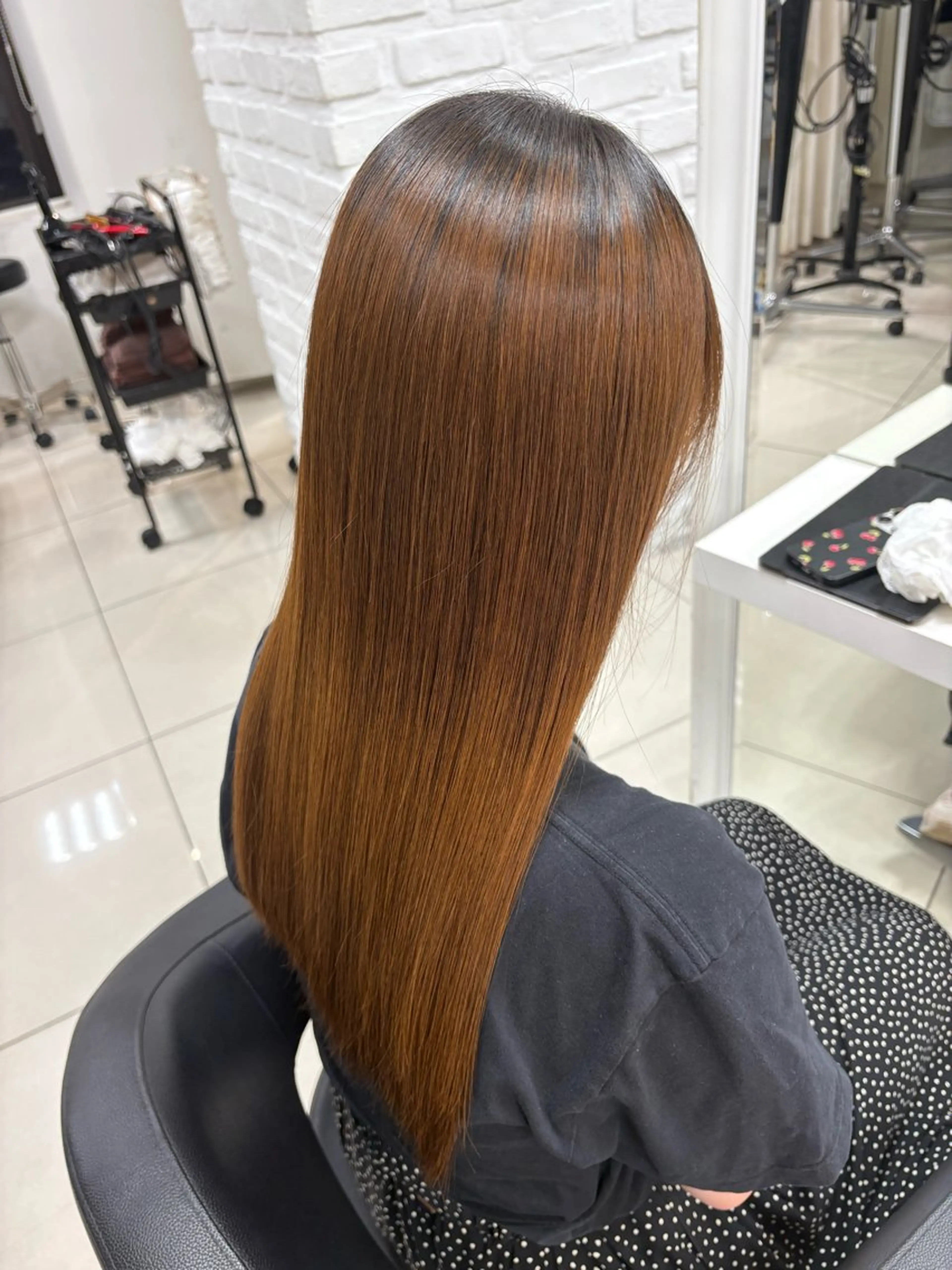 ロング パーマ 縮毛矯正 kichijoji ✝️ユウのヘアスタイル