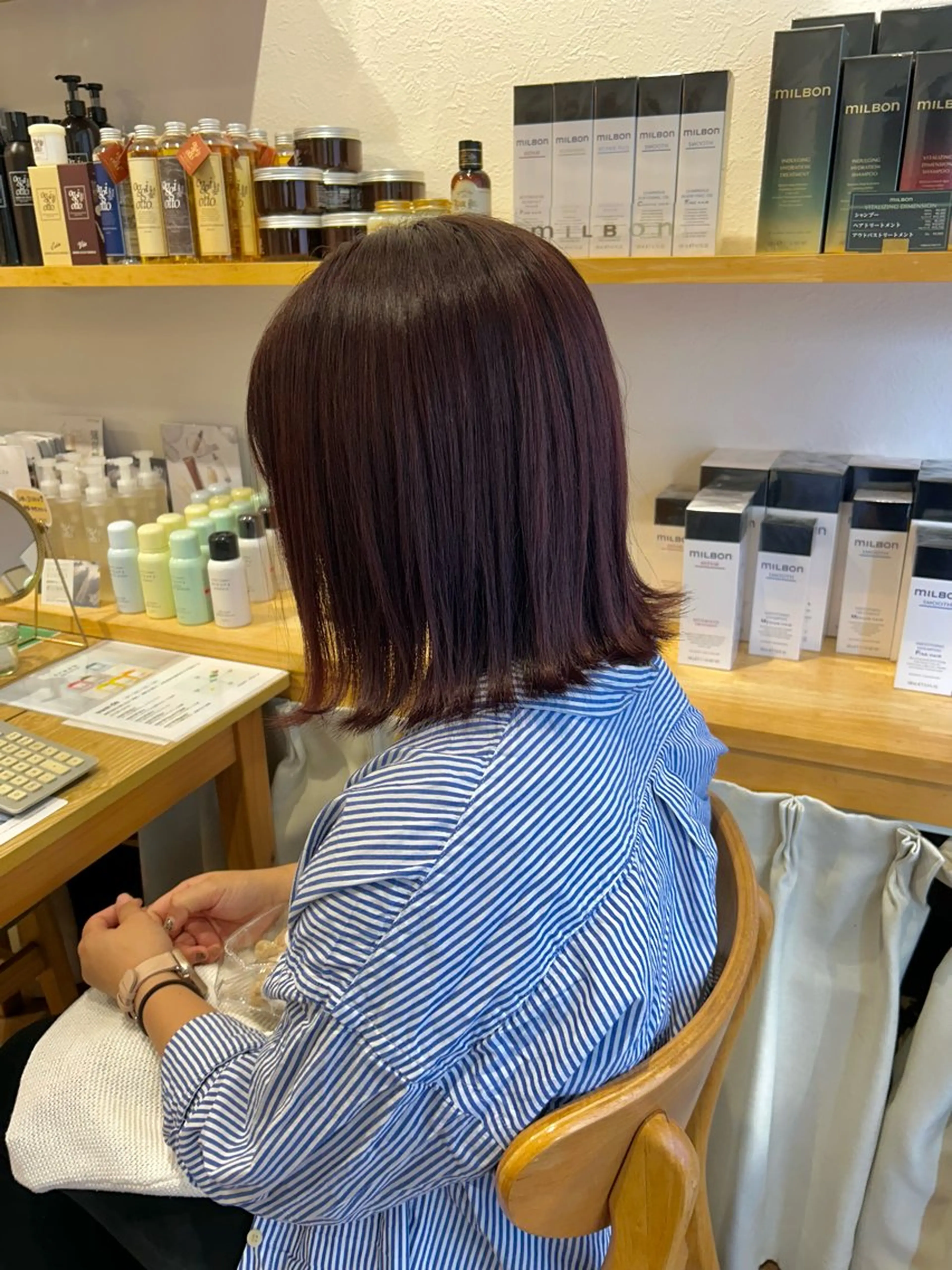 似合わせカット＋透明感全体カラー7700円の写真