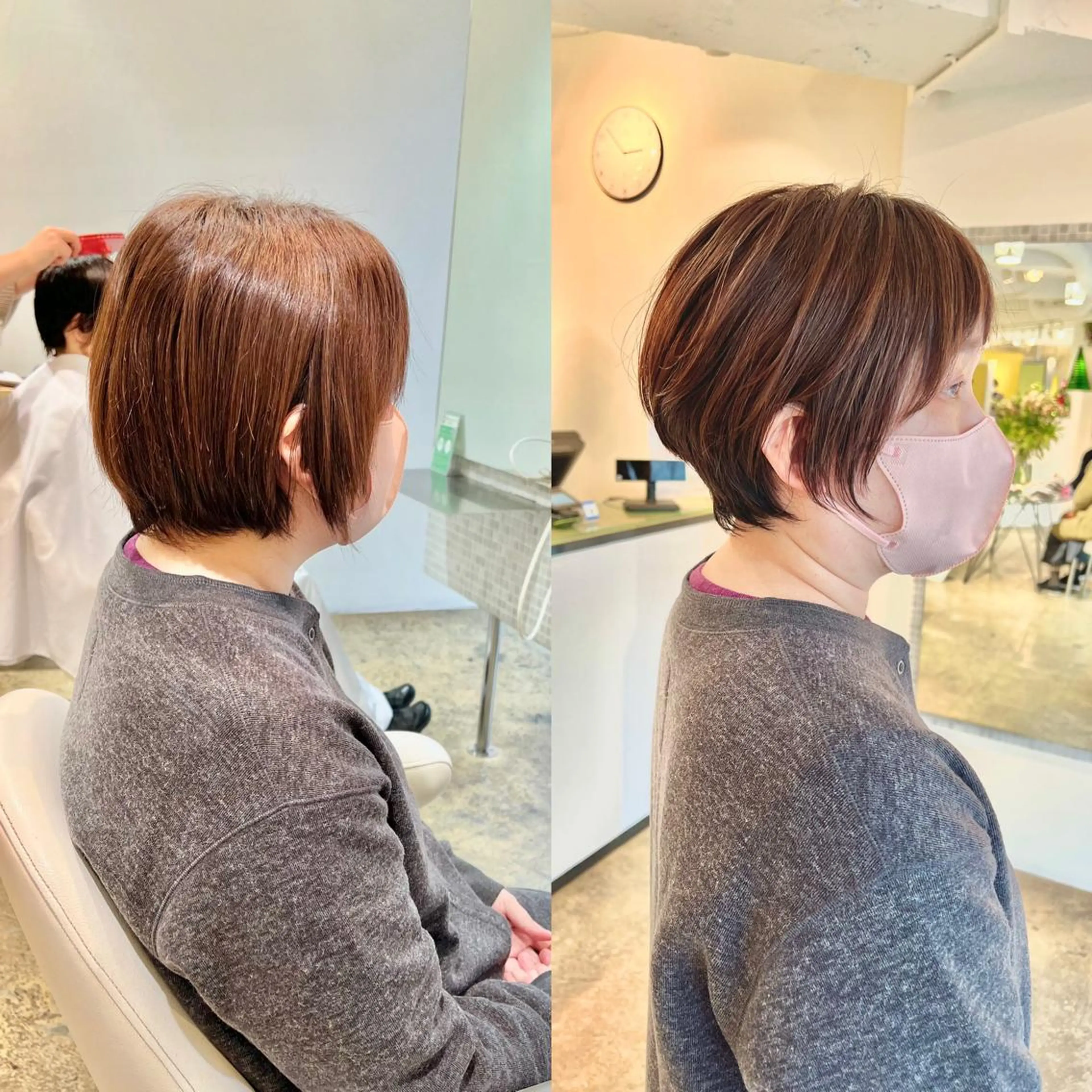 ショート カラー ショート/ボブ/縮毛 三上達大のヘアスタイル