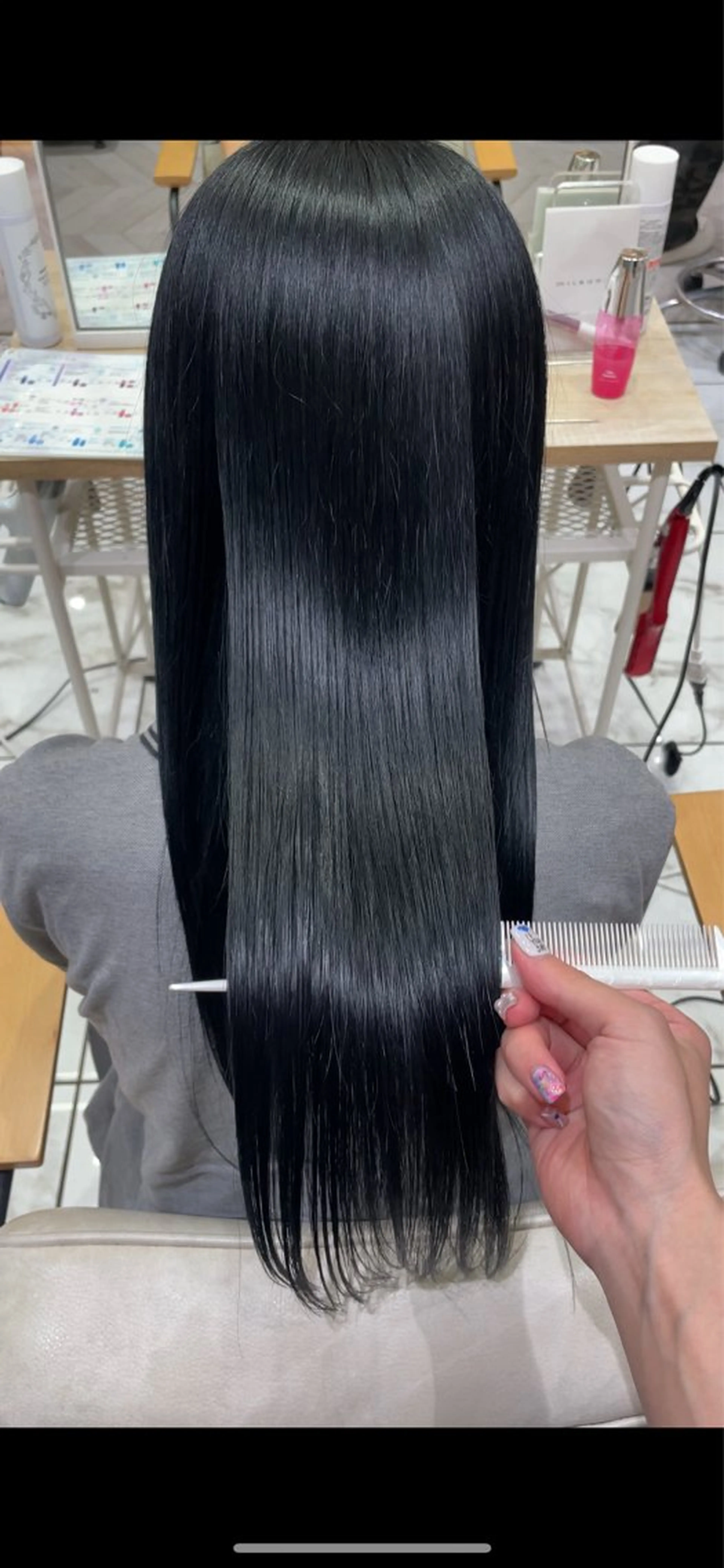 ロング カラー ブリーチ ケアブリーチ 透明感カラー ダブルカラー ハイライトカラー ヘアカラー トリートメント 透明感カラー/ 縮毛矯正/ユイ☆彡のヘアスタイル