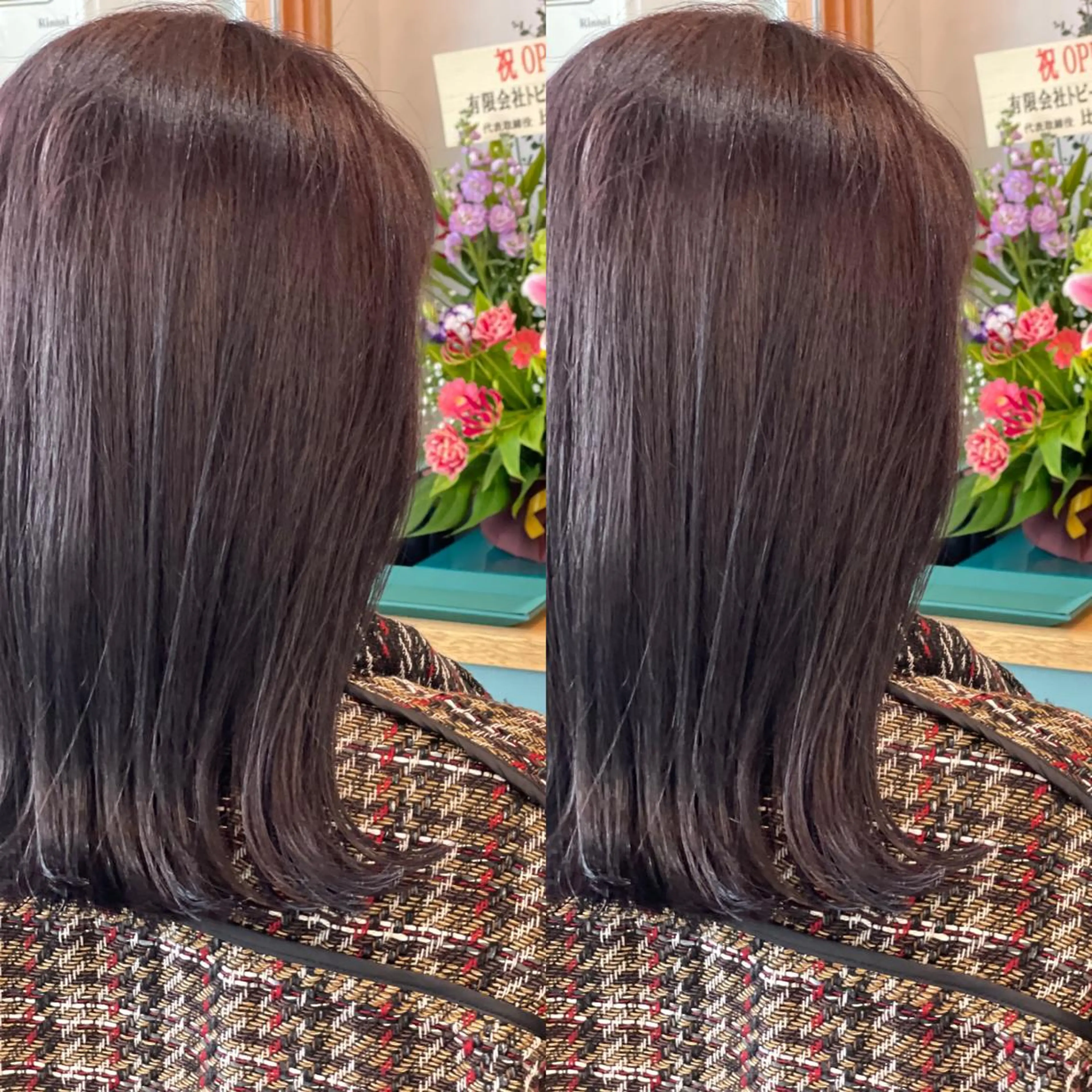 セミロング カラー Snaly カラー特化ページのヘアスタイル