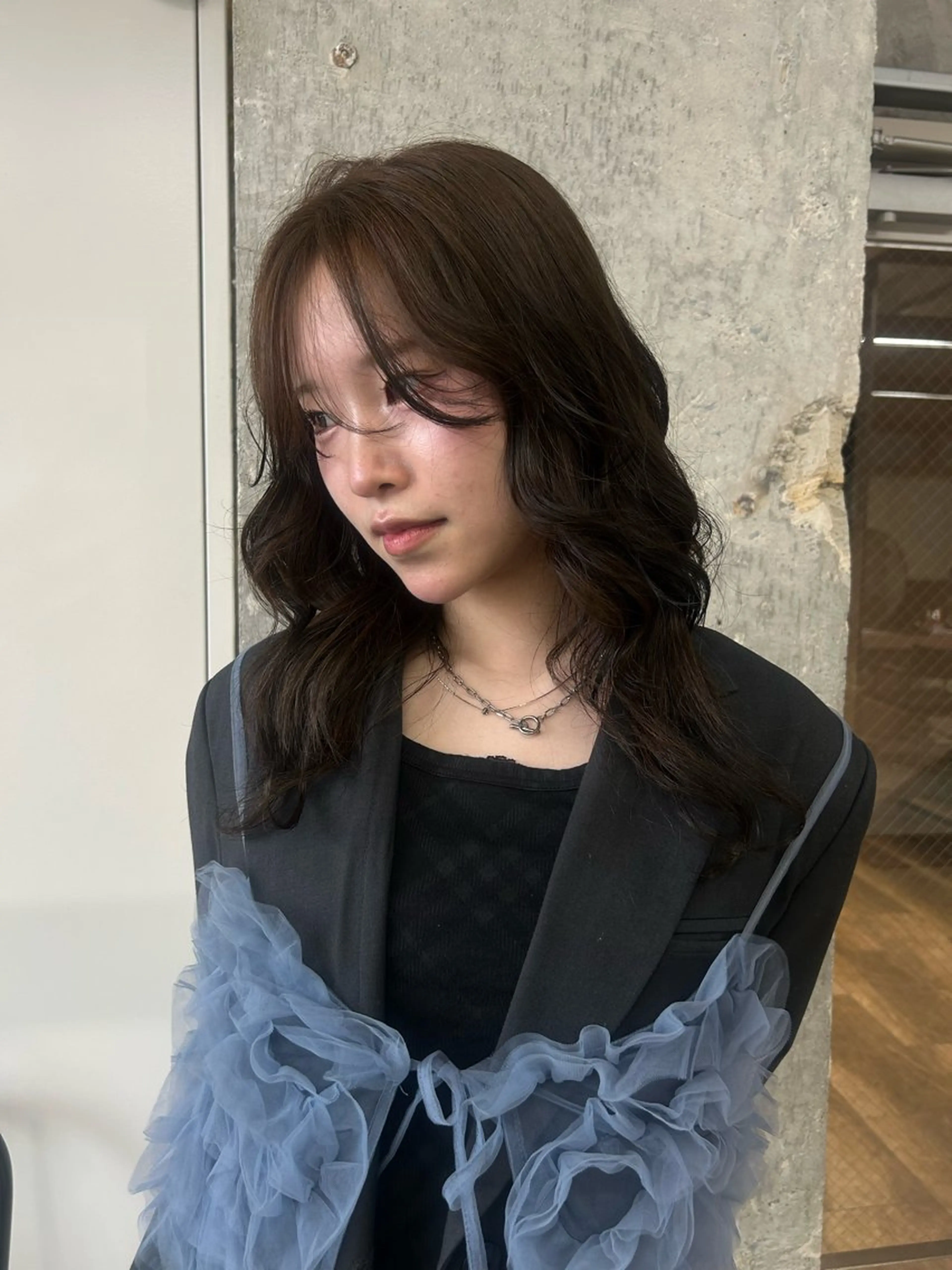 ロング ヘアカラー トリートメント 伊藤ほのか/パーマ /酸性ストレートのヘアスタイル