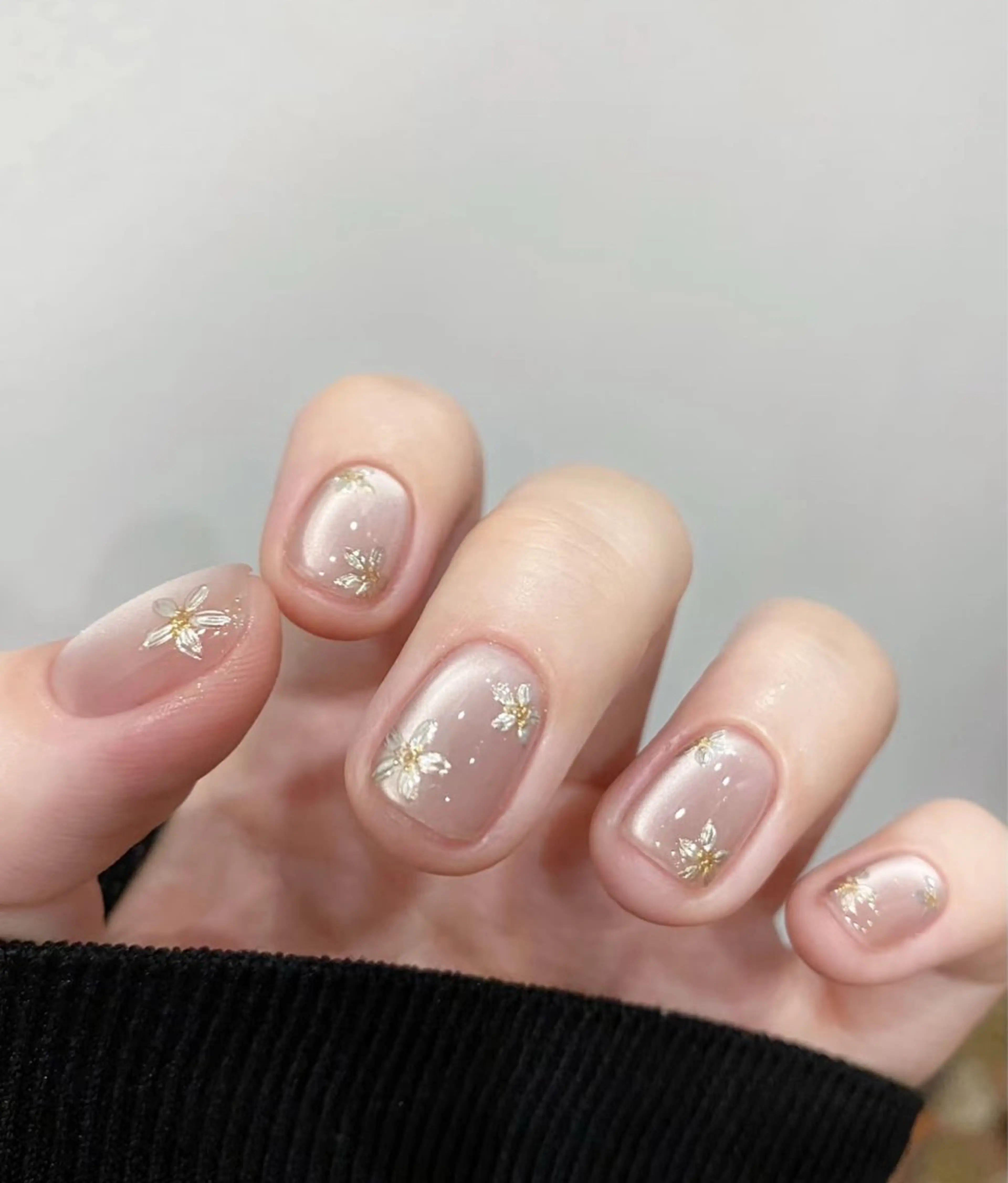 ネイル ハート 韓国ネイル オフィスネイル ワンカラーネイル シンプルネイル ハンドネイル Lynn_ Nailのネイルデザイン