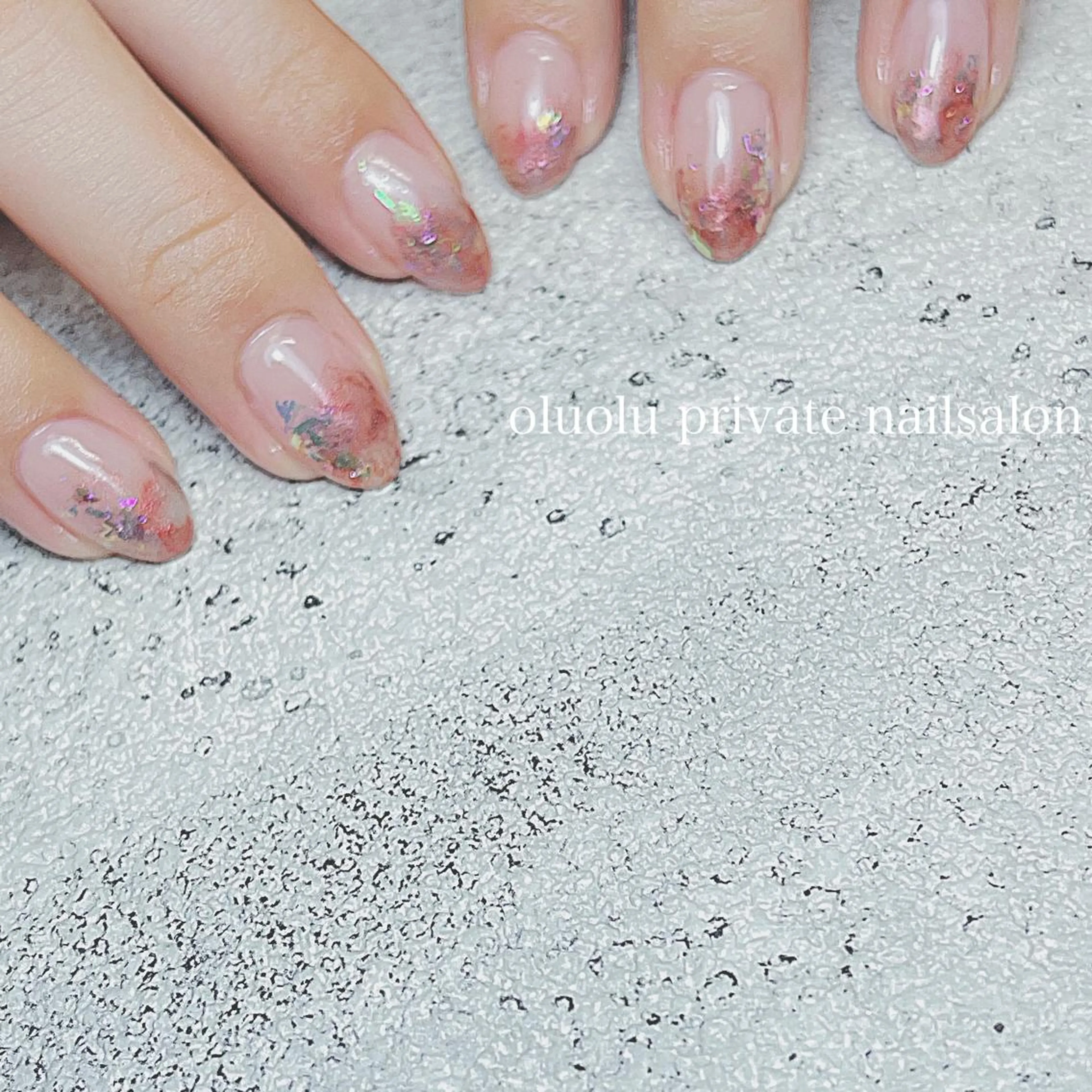 ネイル アートネイル フットネイル ニュアンスネイル ハンドネイル 大村 紬華のネイルデザイン