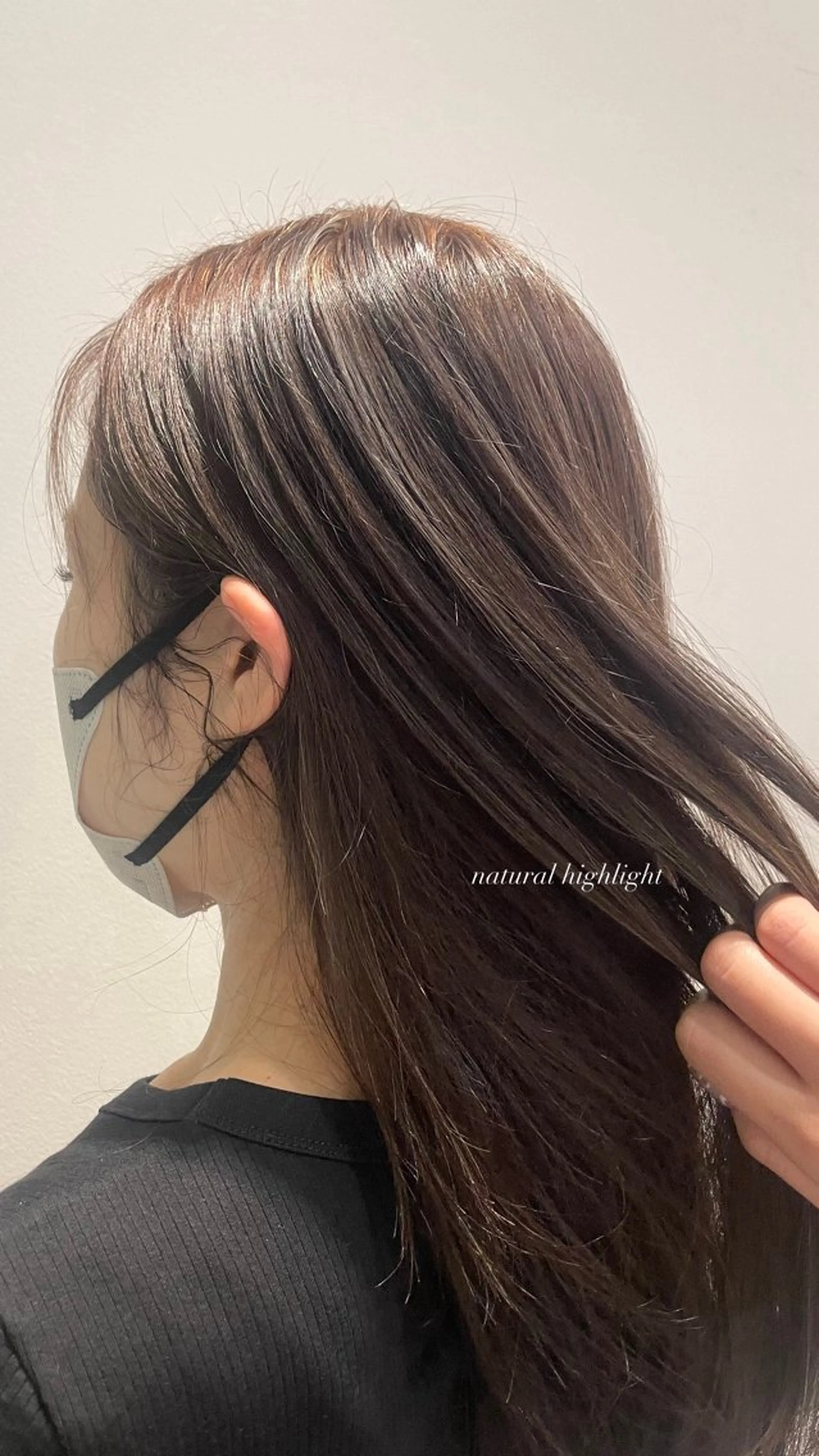 ロング カラー ハイライトカラー ハイライト 堀 ゆきみのヘアスタイル