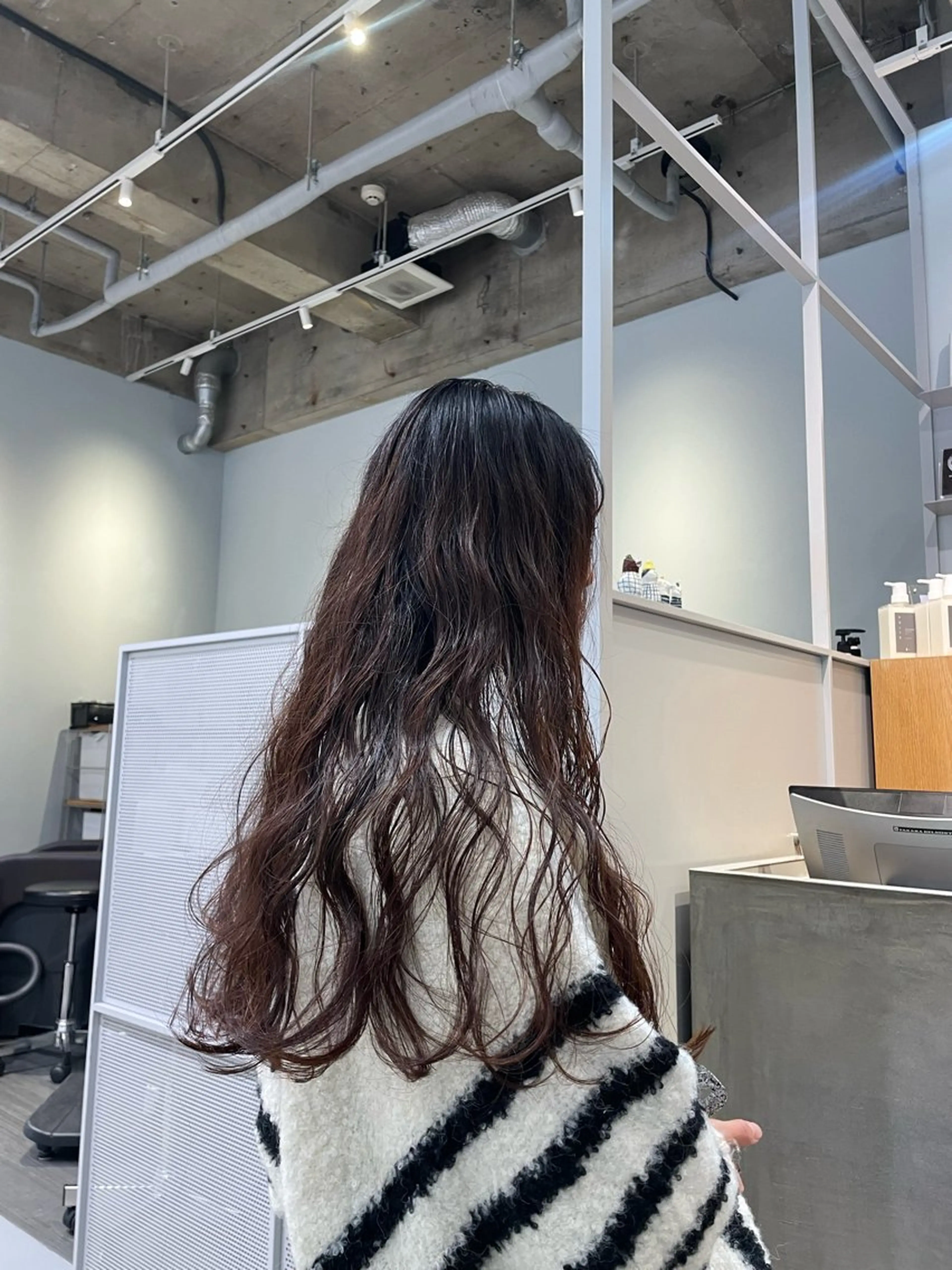 ロング パーマ いまかわ ゆなのヘアスタイル