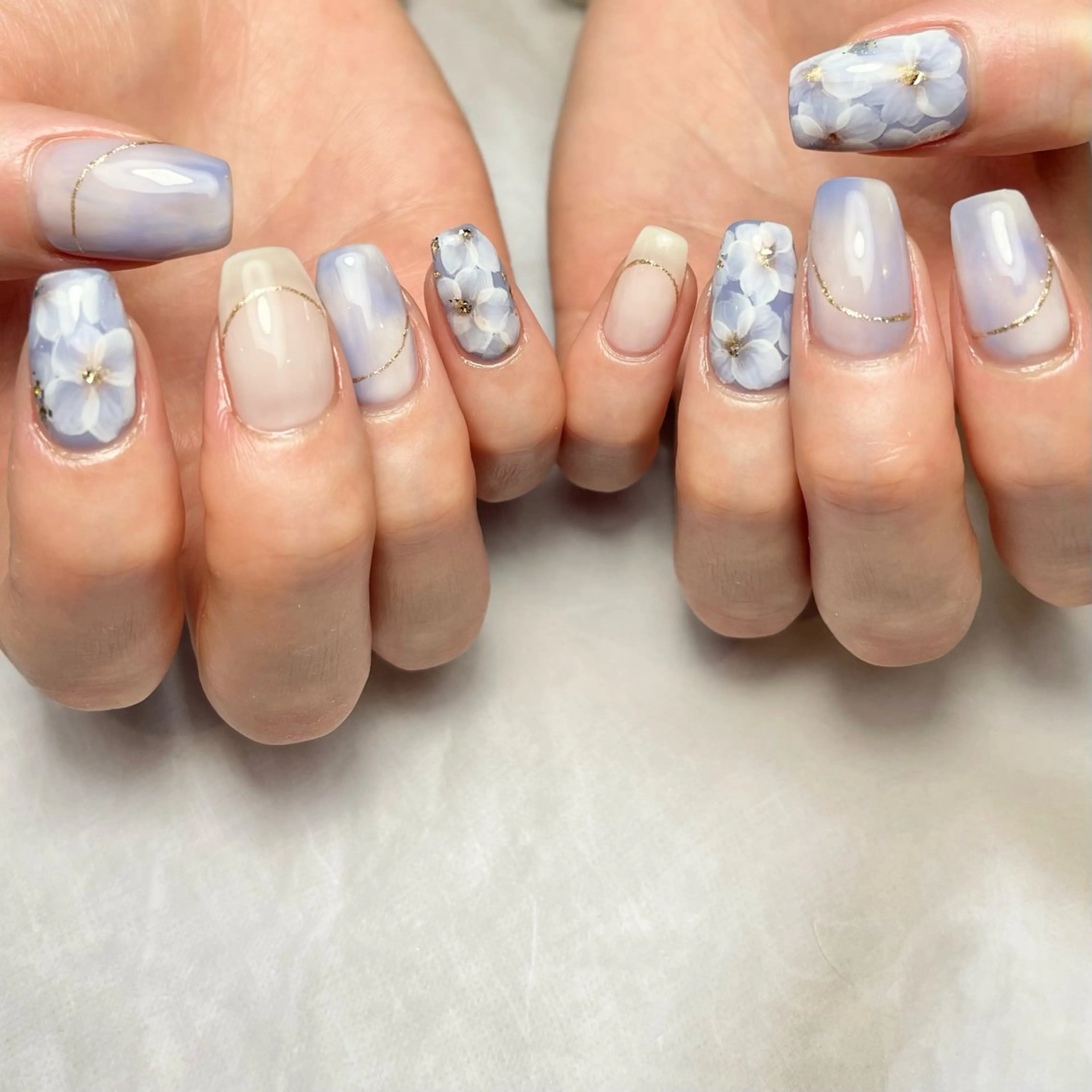 ネイル アートネイル 春ネイル ハンドネイル Reflection marikoのネイルデザイン