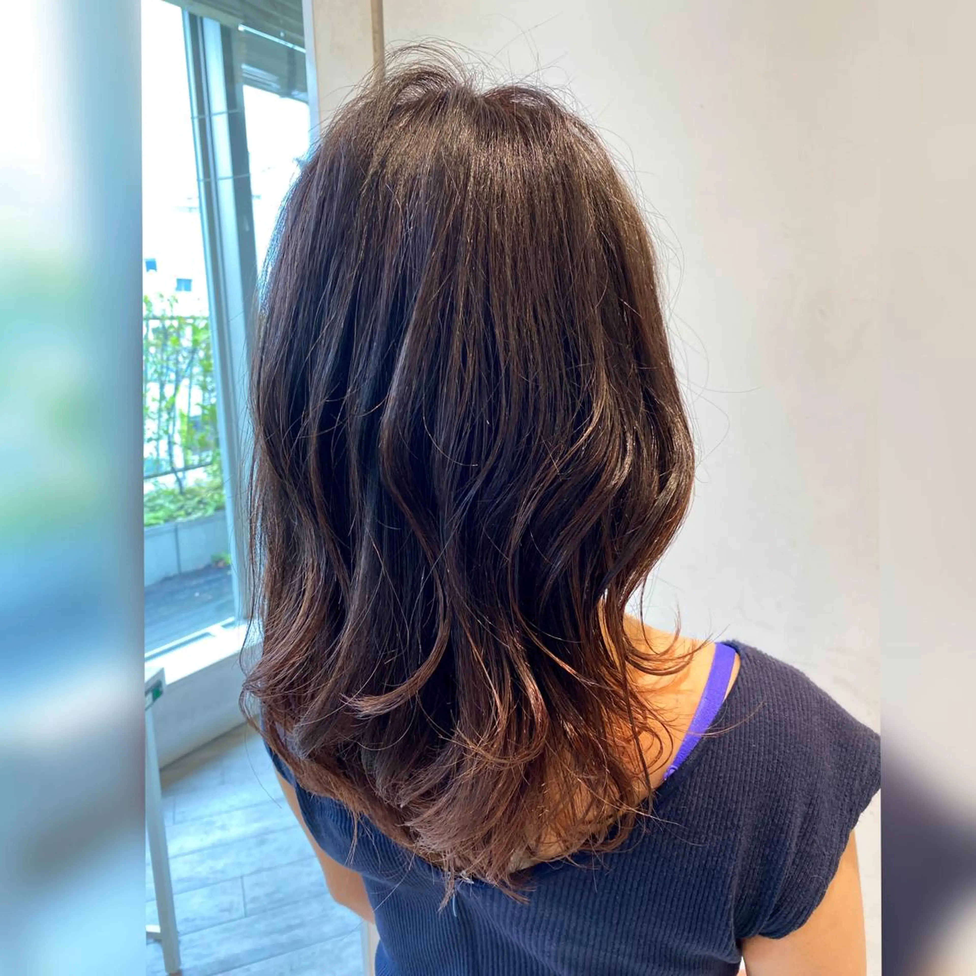 ミディアム 顔まわりカット🌟 くびれヘア/寺門遥輝のヘアスタイル