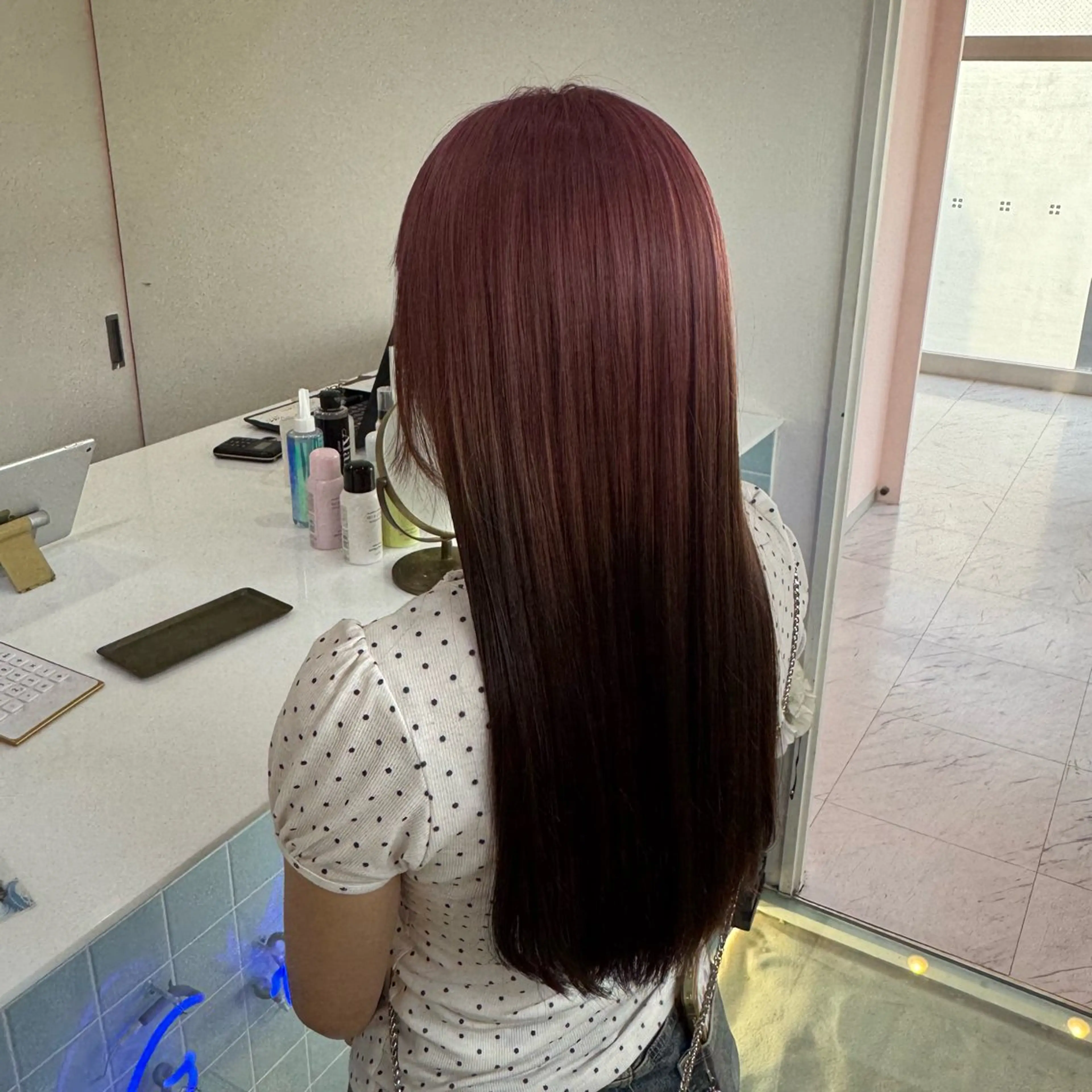 ロング カラー ヘアカラー トリートメント 高発色/デザイン ☀️toku☀️のヘアスタイル