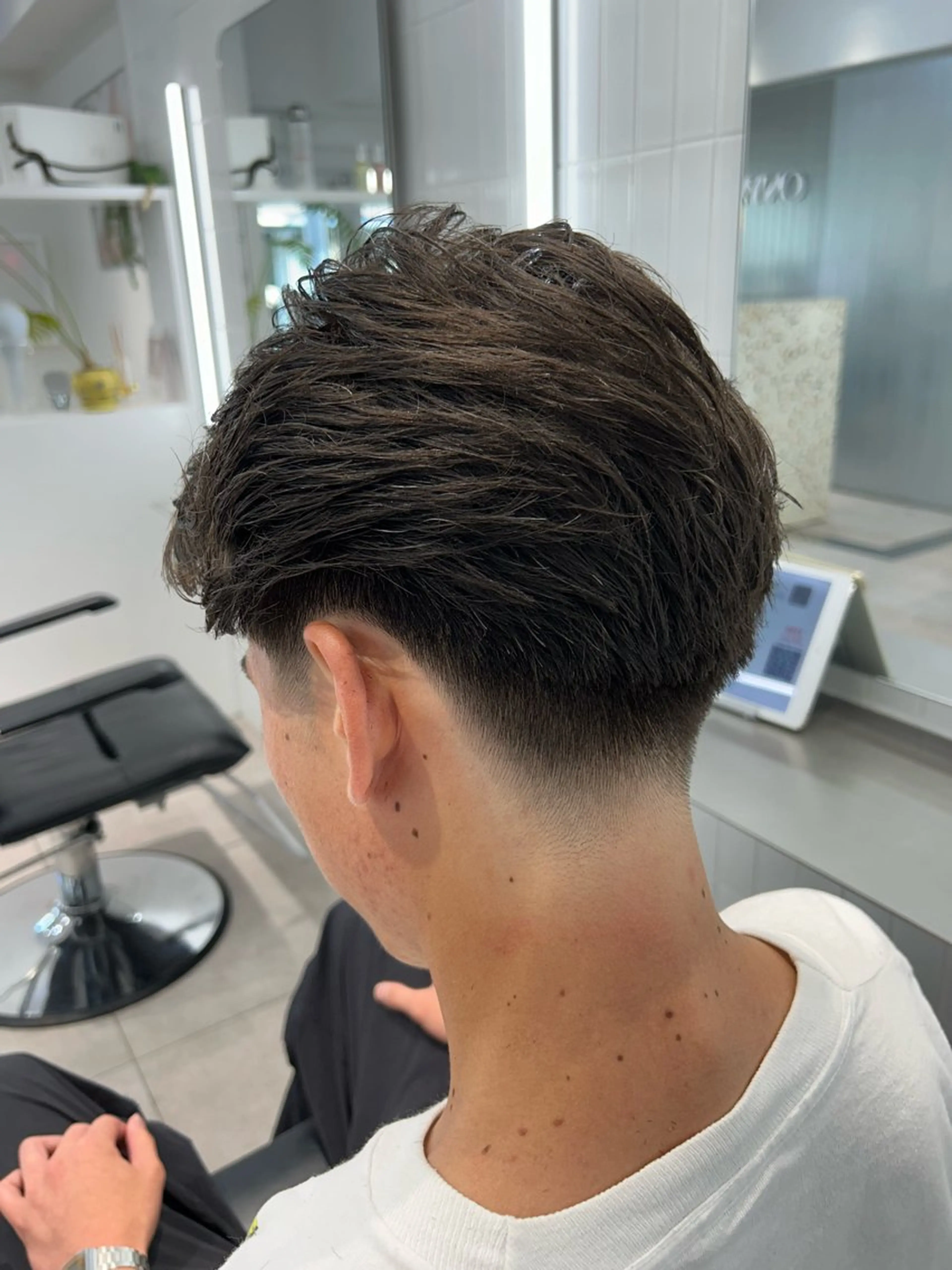 ショート メンズ カット フェード・メッシュ ハイトーン/fumaのヘアスタイル