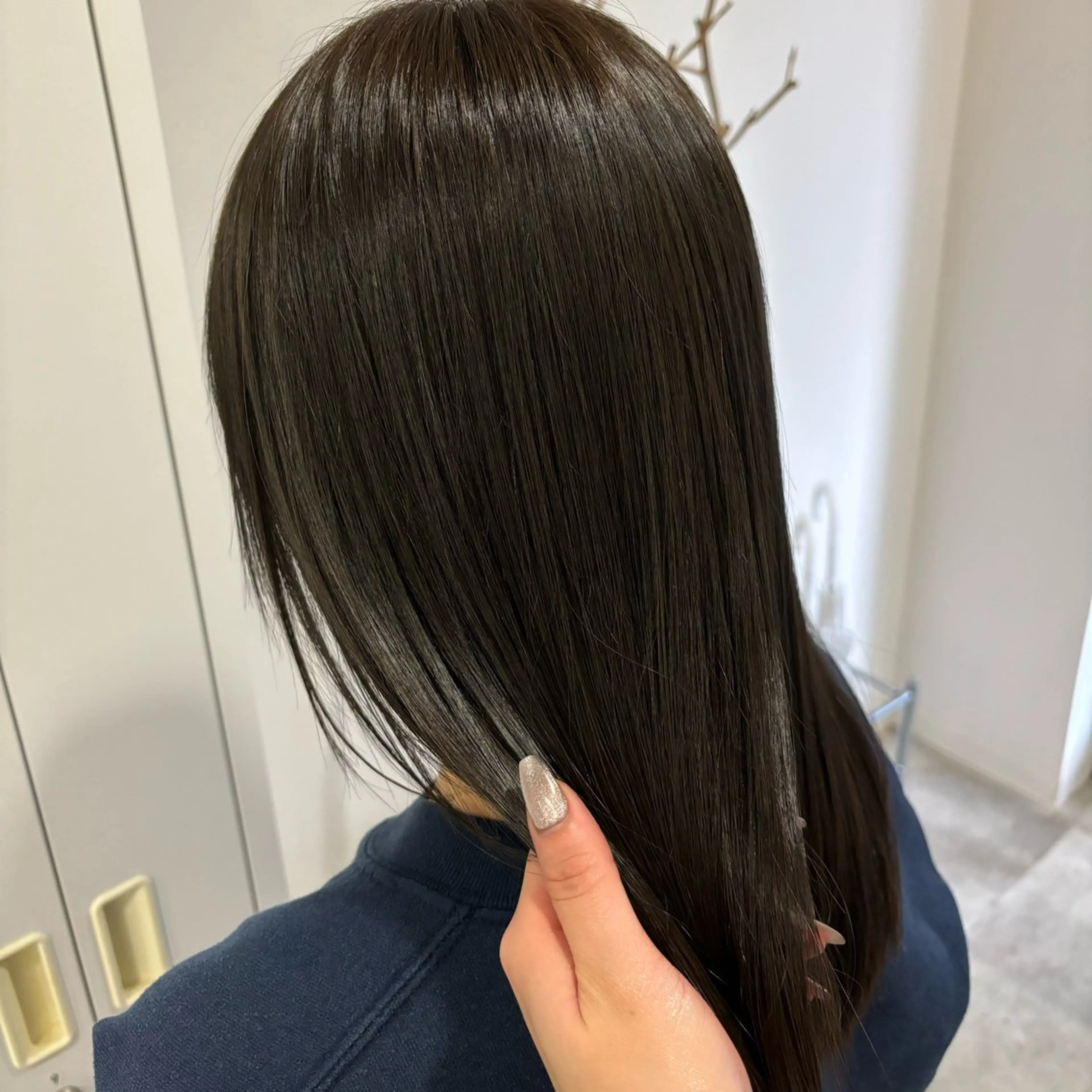 ミディアム カラー ブラウンカラー オリーブブラウン 髪質改善 CHAINON×FeM#所属・名駅/sHiHo/透 明感カラー✨🎀/のヘアスタイル