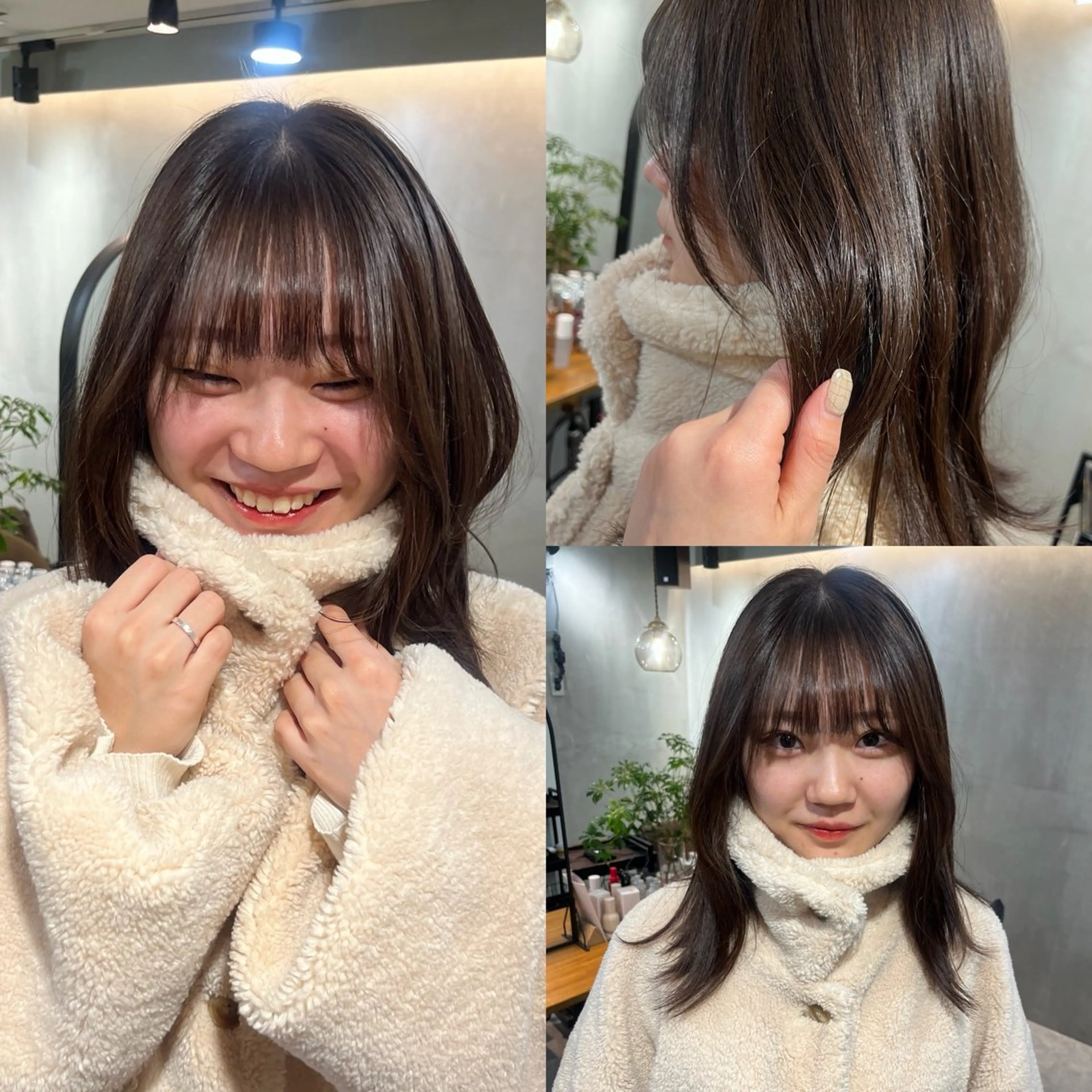 セミロング ヘアカラー 🤎透明感ツヤカラー Chinatsu🤎のヘアスタイル