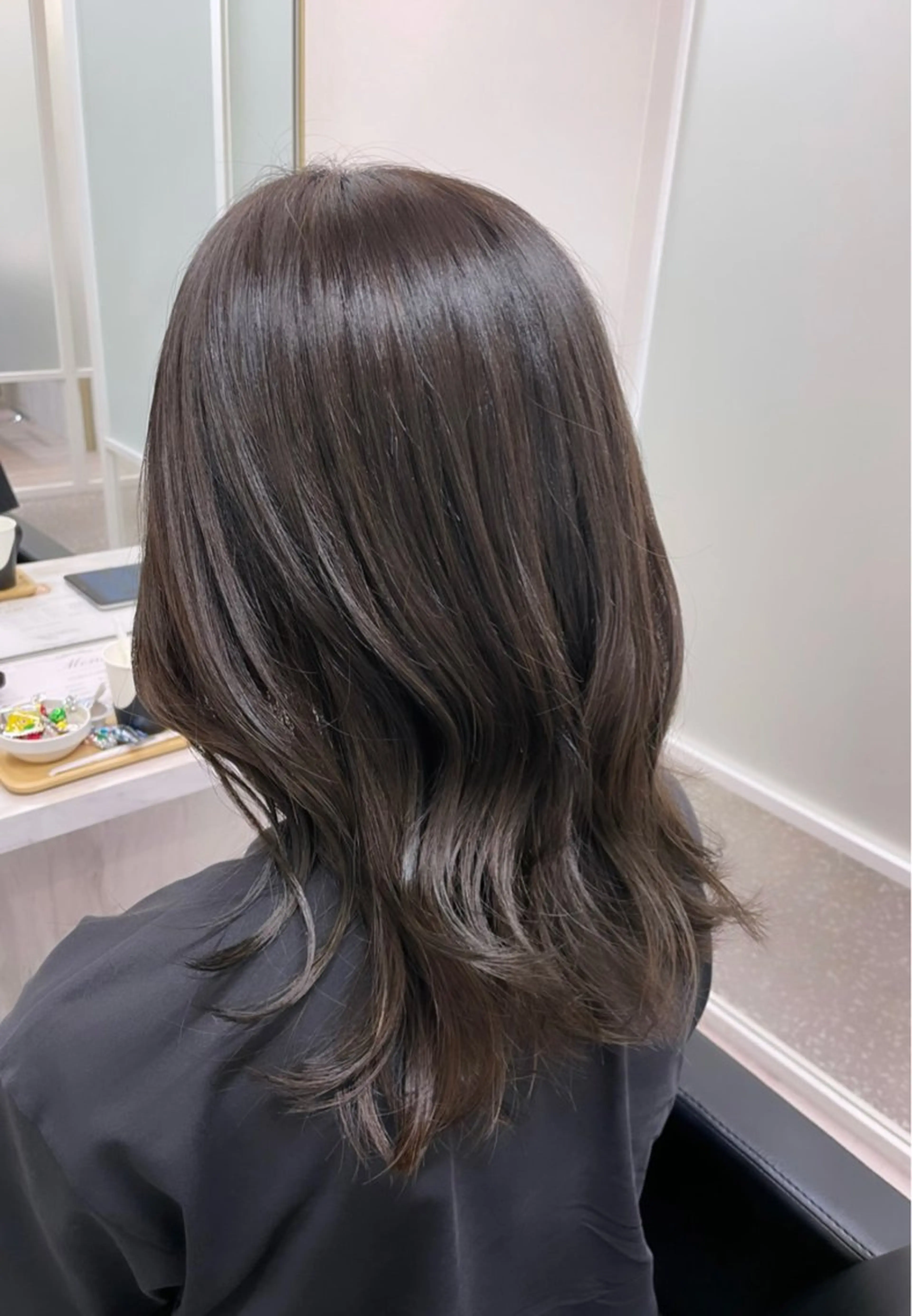 セミロング カラー ヘアカラー 暖色/オリーブカラー /中村未来🍒🫒のヘアスタイル