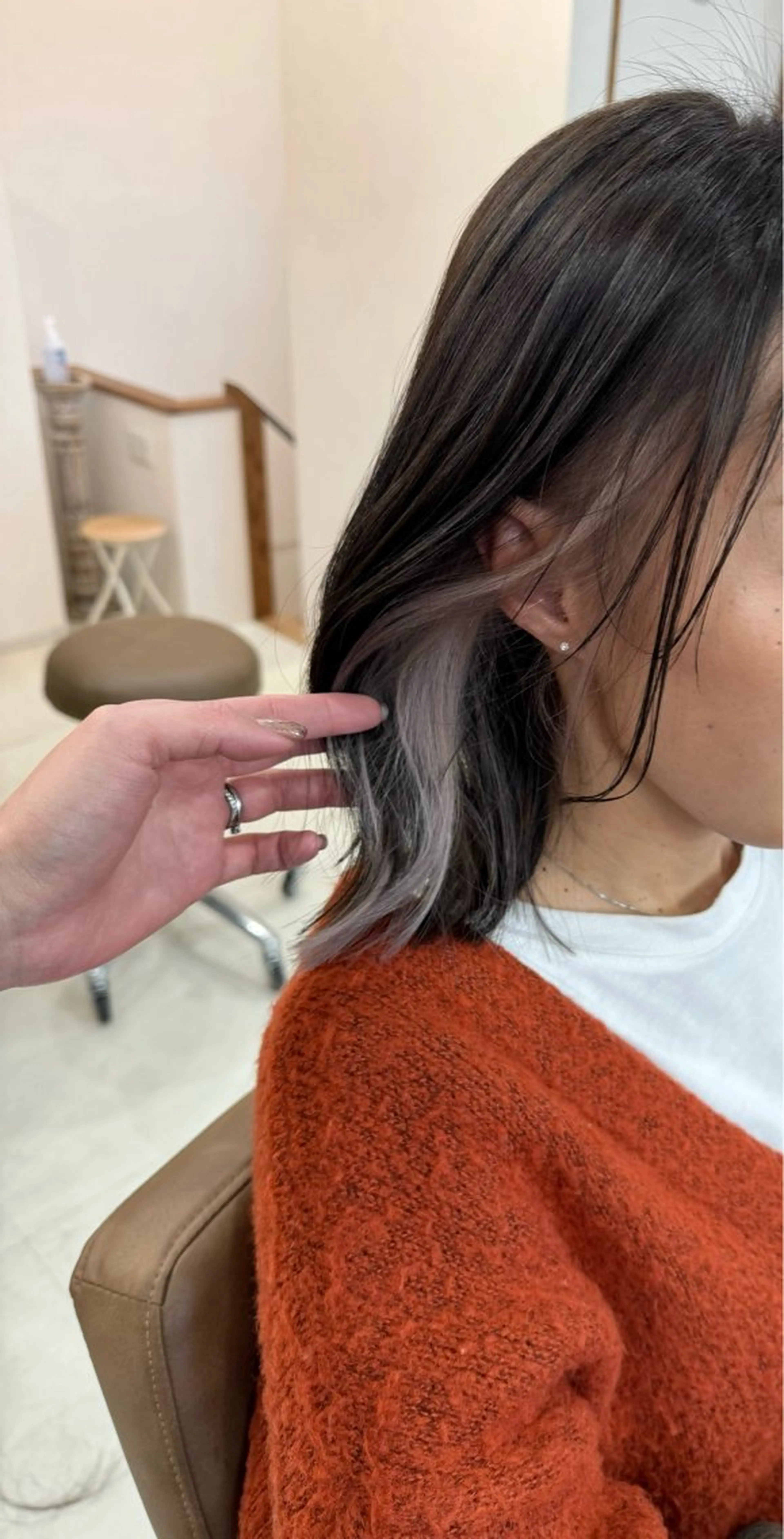 ミディアム ヘアカラー 鈴木 妃帆未のヘアスタイル