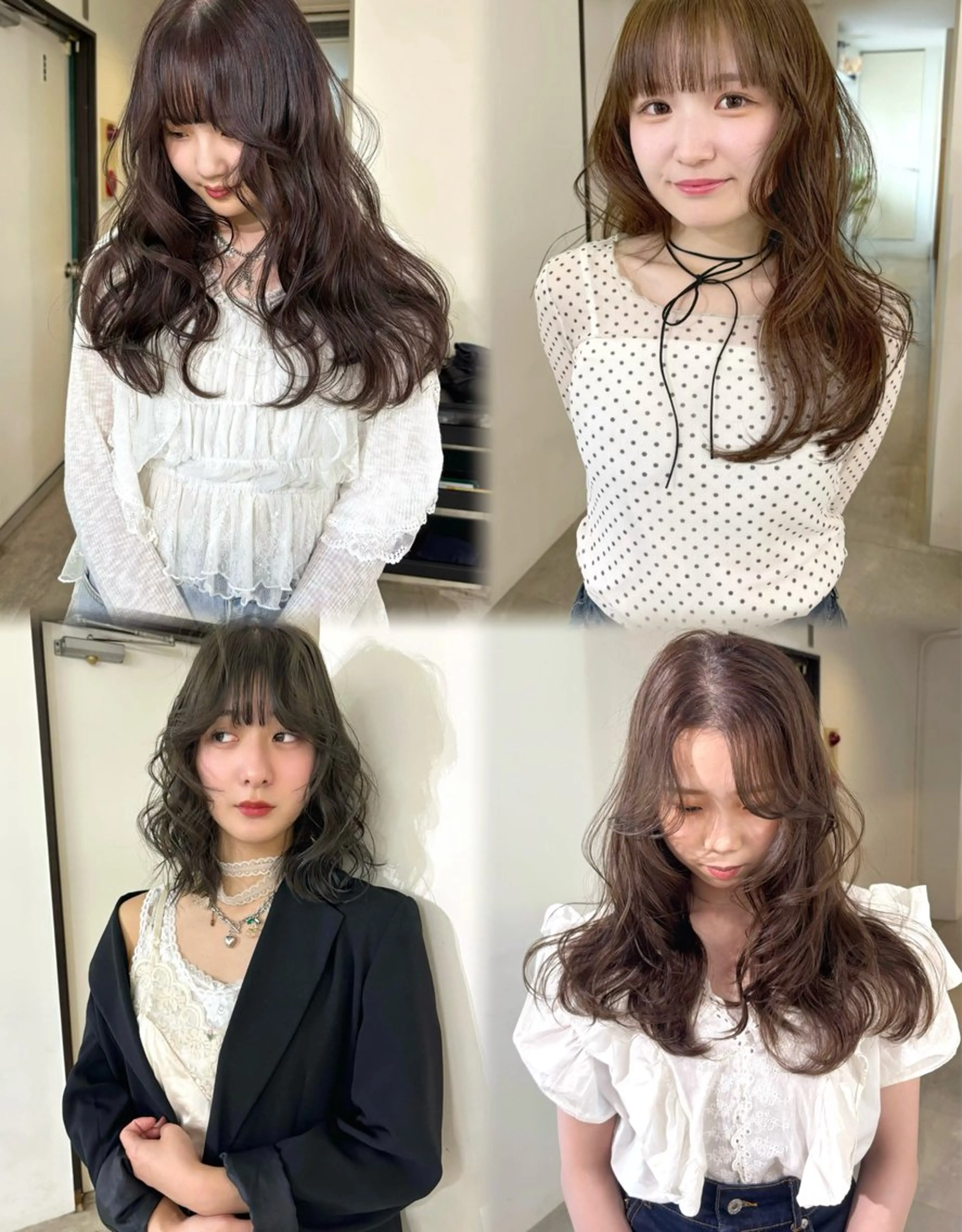 ロング カラー ブリーチ 透明感カラー ダブルカラー ブリーチなしカラー カット ヘアカラー mizuki/ピンク ベージュ.レイヤーのヘアスタイル