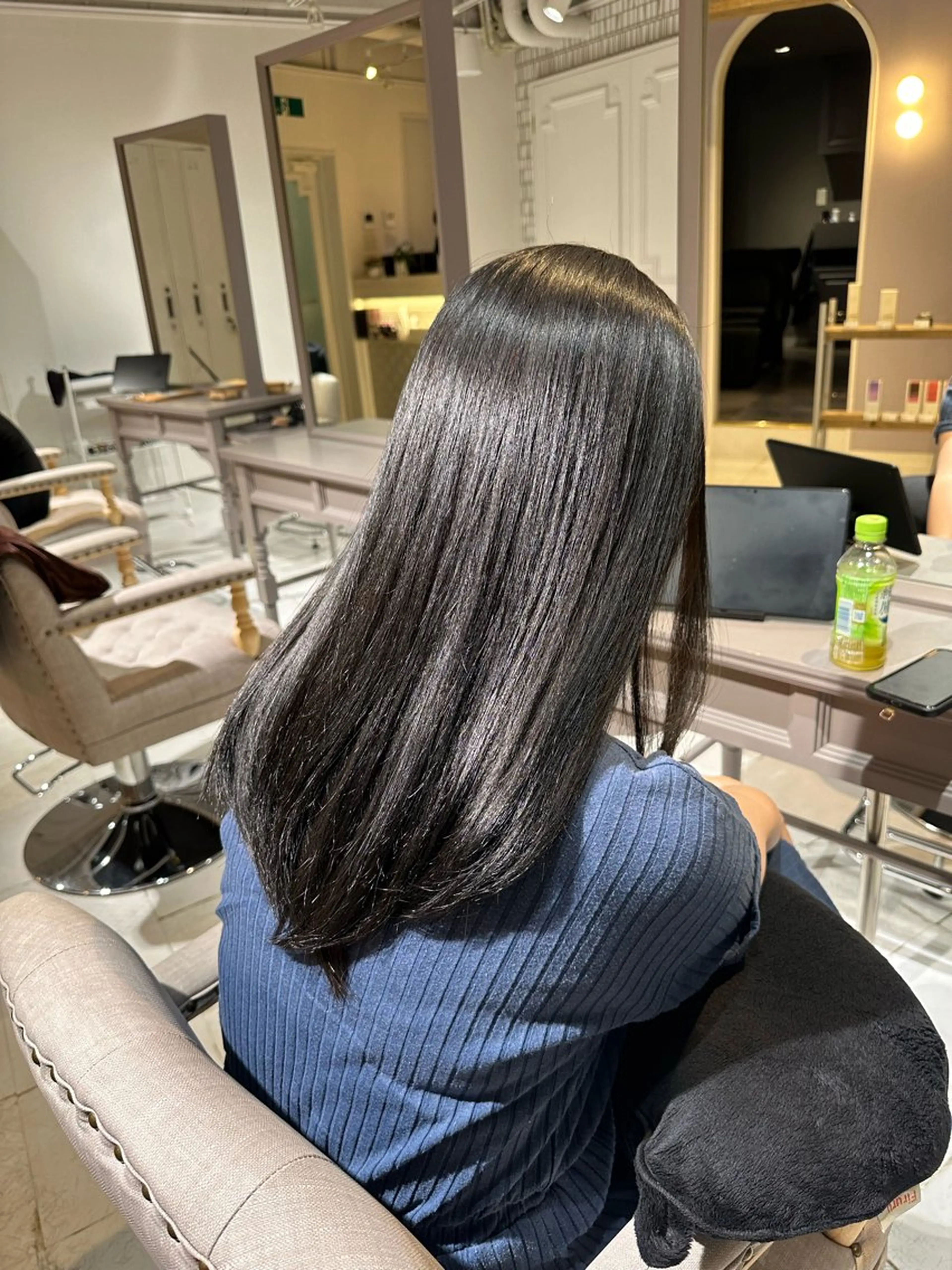 セミロング カラー 北千住 髪質改善 カナのヘアスタイル