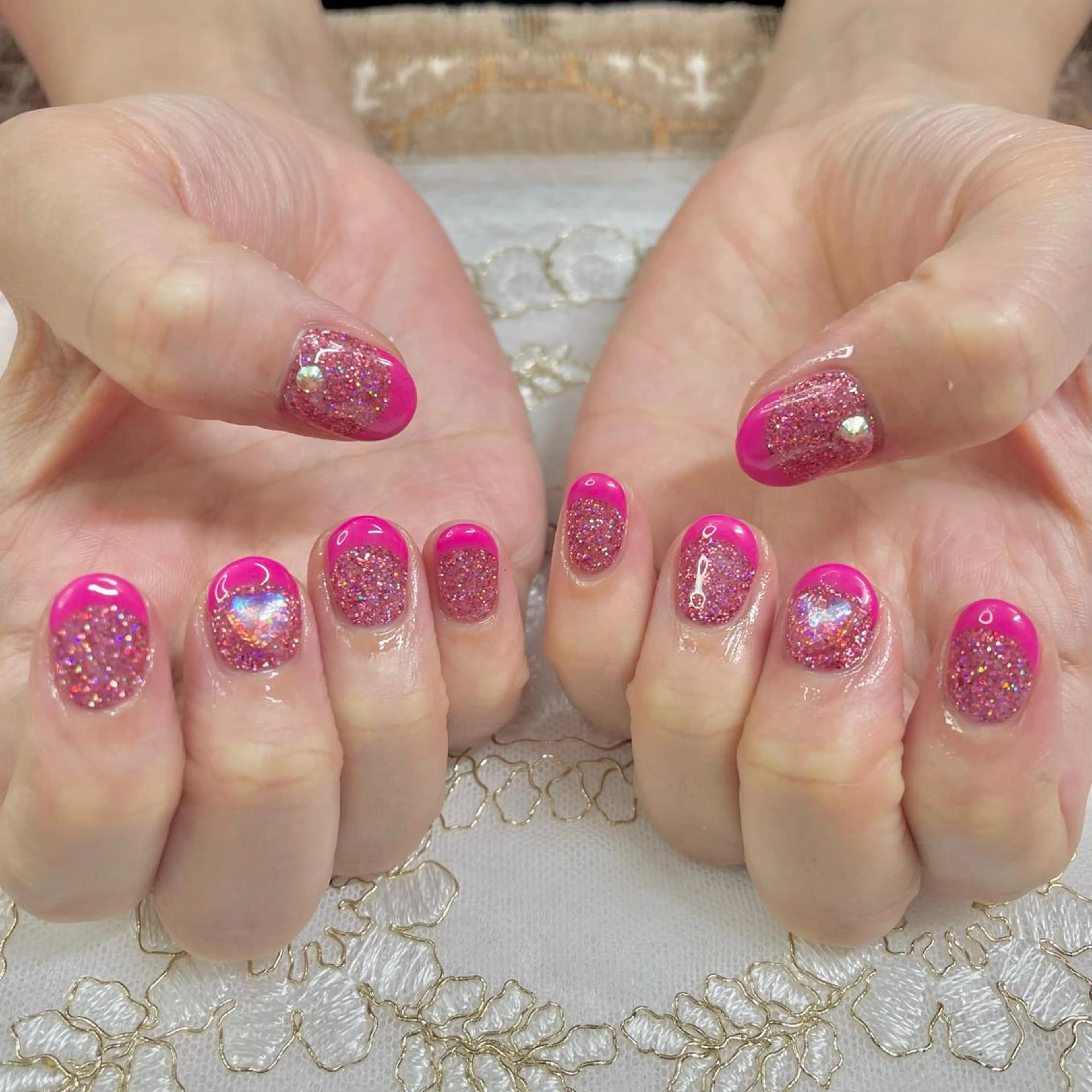 ネイル ジェルネイル ハート J terrace Nailのネイルデザイン