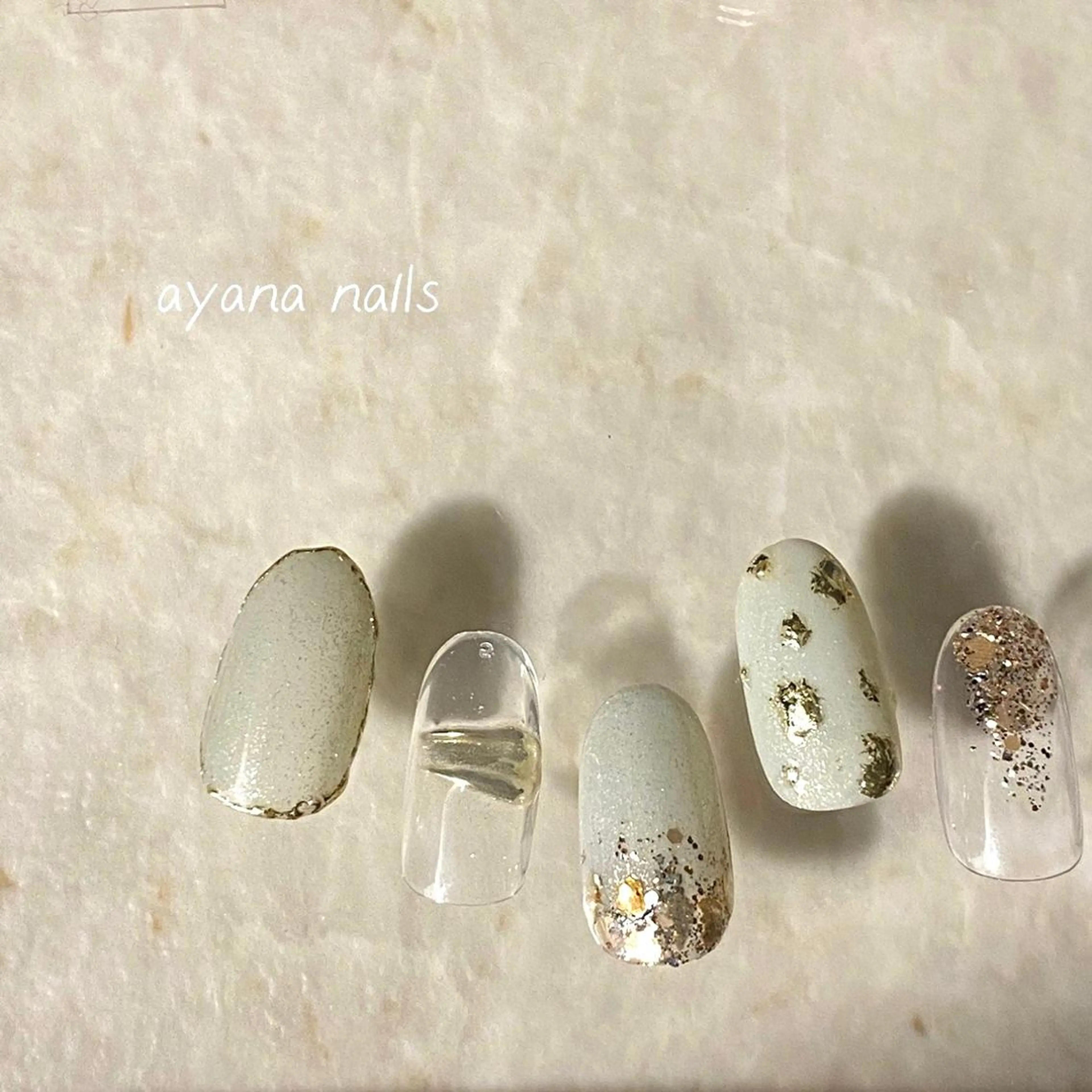 ネイル オフィスネイル ホワイト ayana nails所属・nail salon ayanaのネイルデザイン