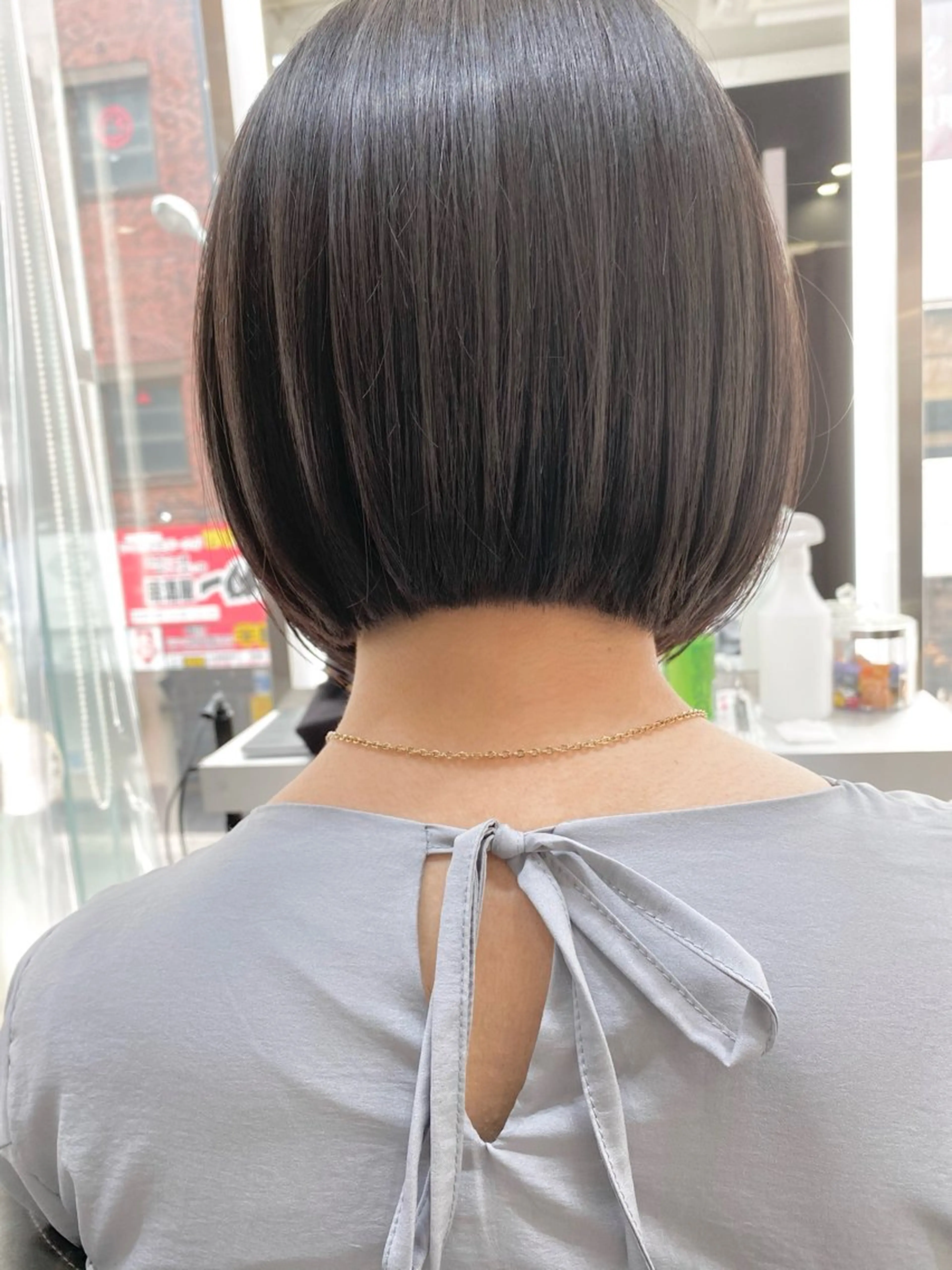 ショート カラー ボブ ボブ/レイヤー /植原健太のヘアスタイル